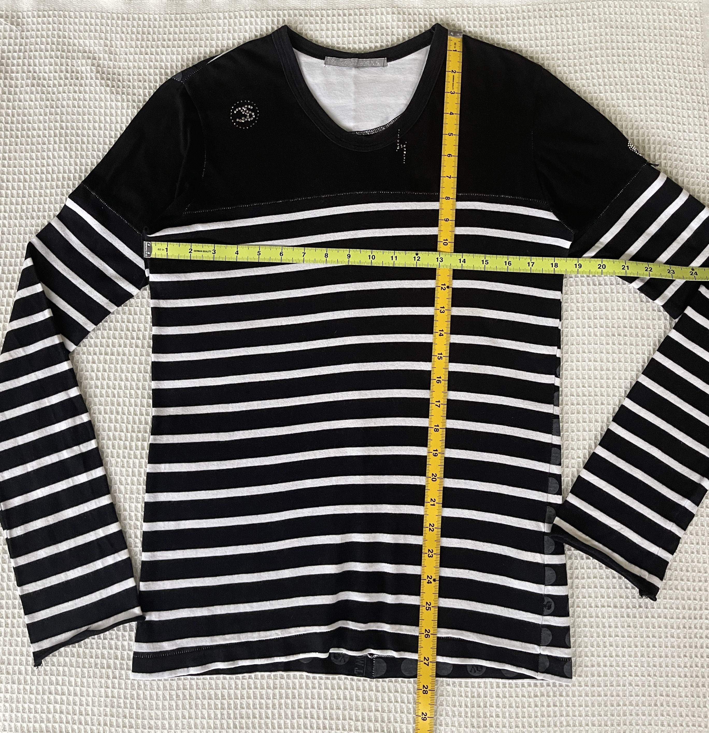 FranCisT MOR.K.S Vintage🔥FRANCIS.T.MOR.K.S🔥Striped V Neck Long Sleeve Tee Size US S / EU 44-46 / 1 - 15 Thumbnail