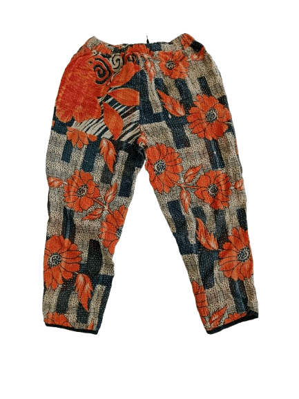 Japanese Brand Native Works Pants Inspired Kapital Style Sashiko Flower Mot Size US 33 - 2 Thumbnail