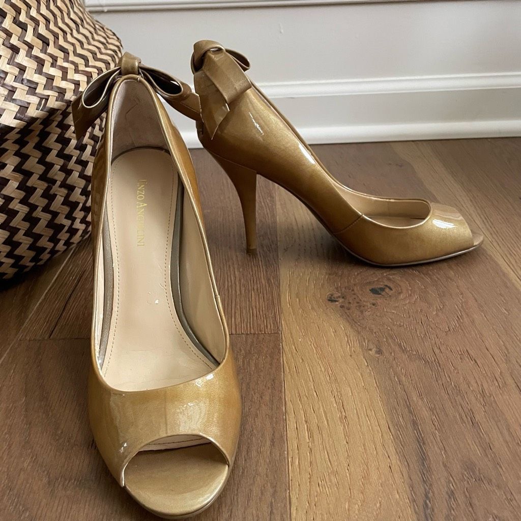 Other Enzo Angiolini Eamistle Natural Nude Champagne Patent Leathe Size US 10 / IT 40 - 2 Thumbnail