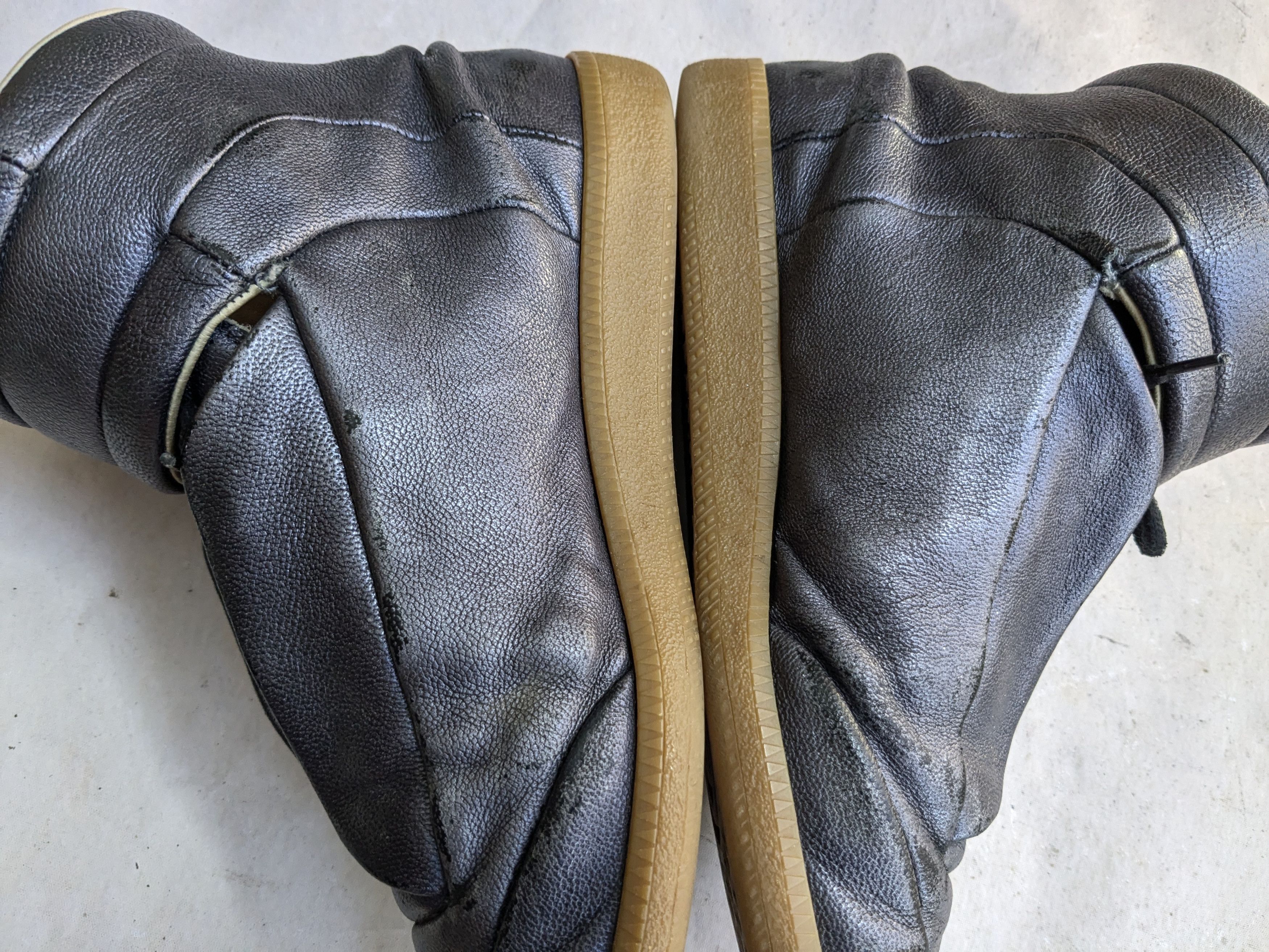 Maison Margiela Metalized Camel Leather Future High-Top Sneakers 9 42 Size US 9 / EU 42 - 11 Thumbnail