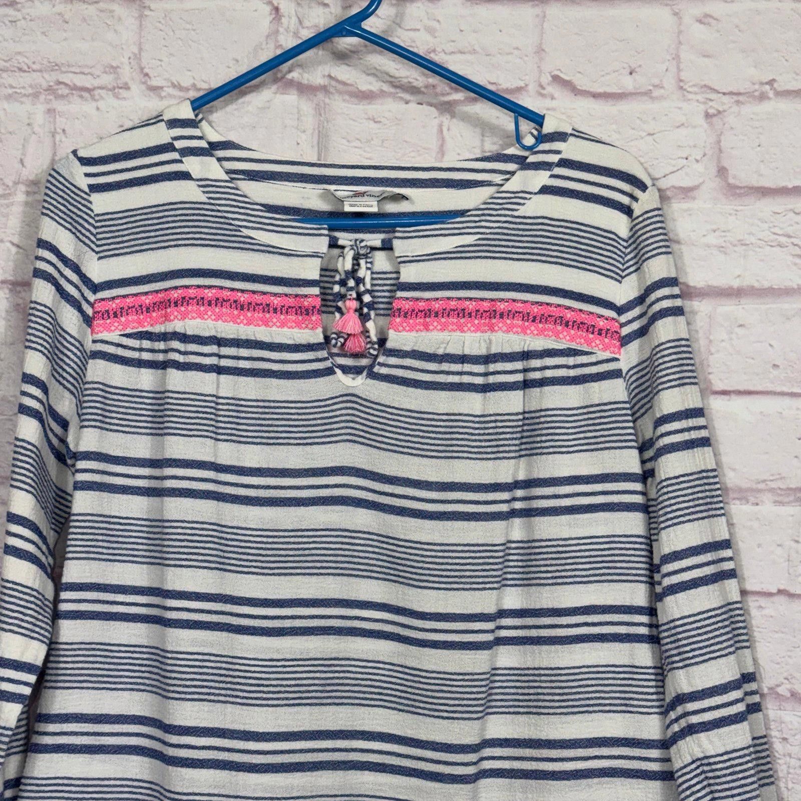 Vineyard Vines Vineyard Vines Women's Large Bungalow Striped Tunic Size L / US 10 / IT 46 - 7 Thumbnail