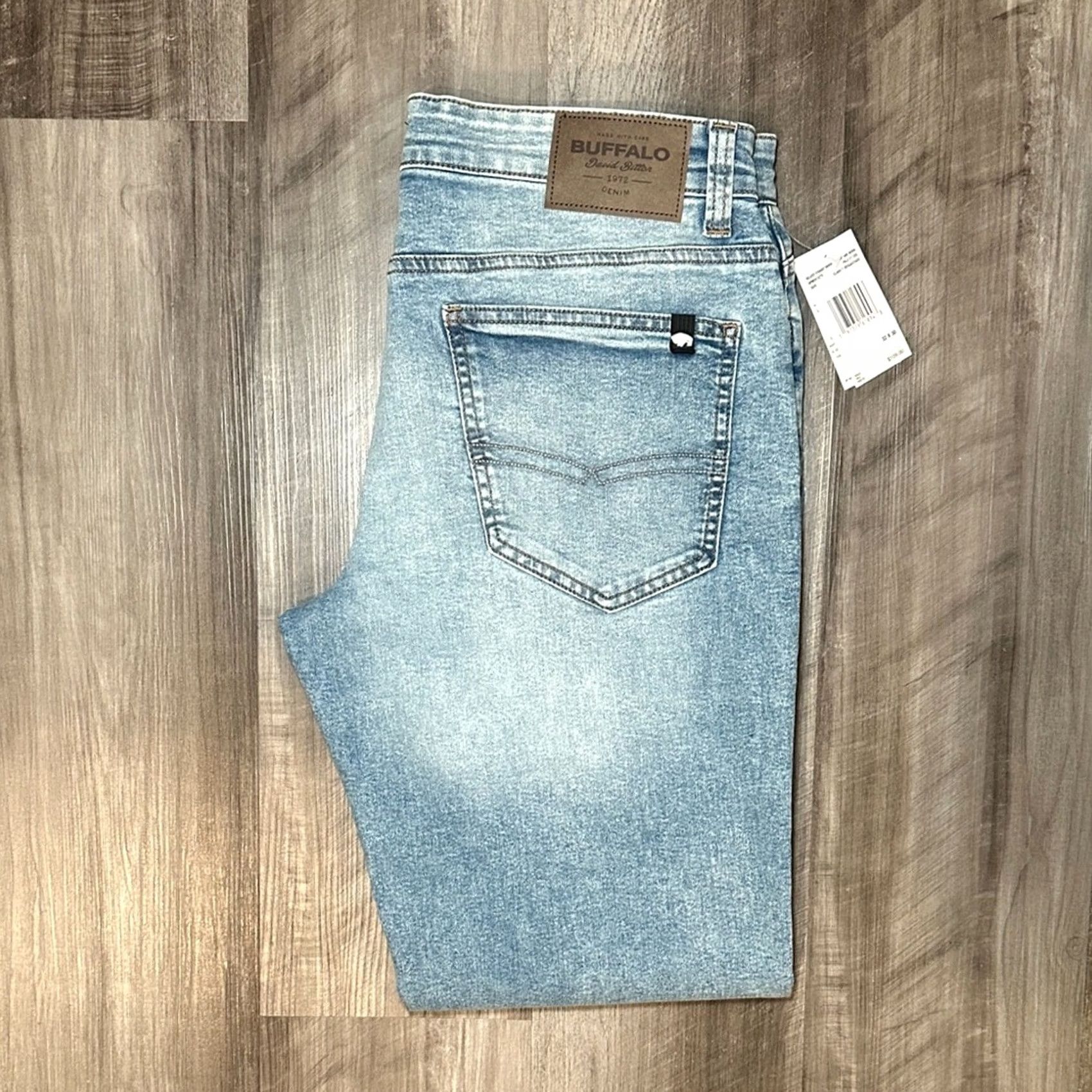 Buffalo David Bitton Buffalo David Bitton Jeans Driven Relaxed Straight Men 32 Inseam 30 Blue NWT 80/19/1 Cotton Polyester Elastane Size US 32 / EU 48 - 2 Thumbnail
