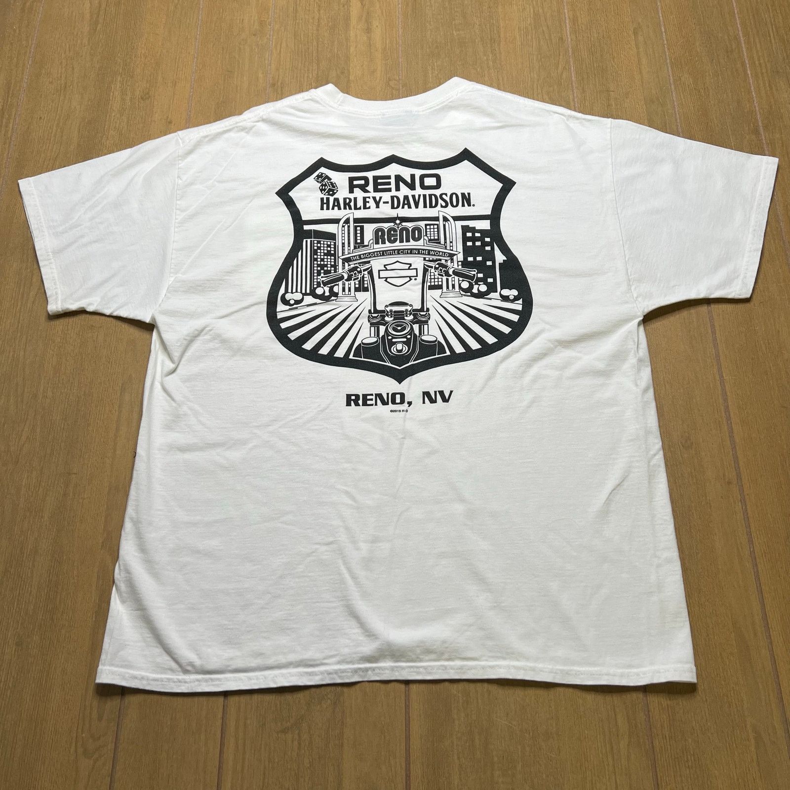 Harley Davidson Vintage Harley-Davidson Reno Nevada t-shirt Men Sz L/XL Y2K Size US XL / EU 56 / 4 - 7 Thumbnail