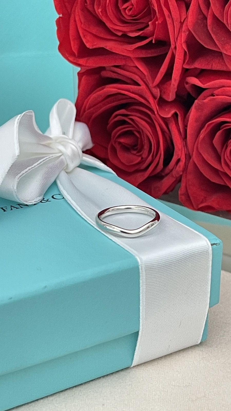 Tiffany & Co. Tiffany & Co. Elsa Peretti Wedding Ring Pl 4.5 NEW $1,150 Size ONE SIZE - 15 Thumbnail