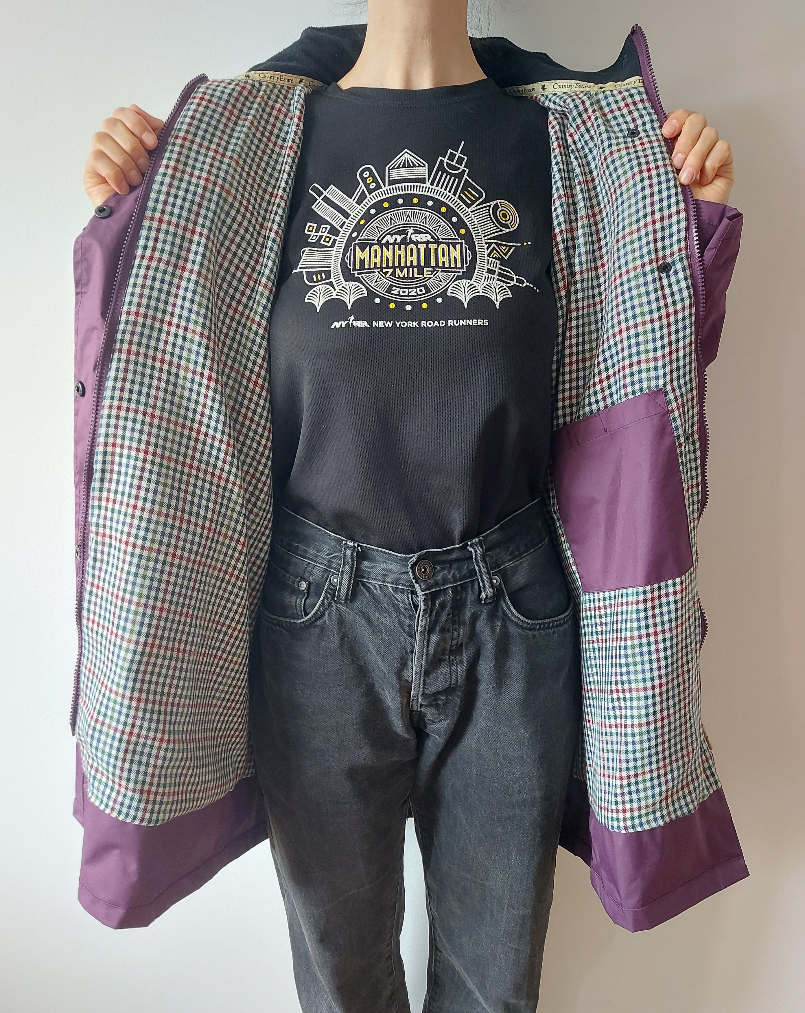 Other Country Estate Windsor Purple Women's Raincoat Size L / US 10 / IT 46 - 4 Thumbnail