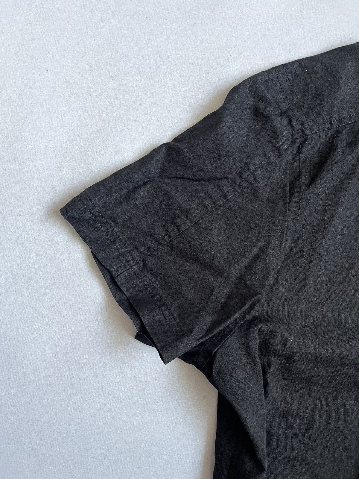 Versace Jeans Couture Versace Jeans Couture Women Black Linen Button Up Shirt Size L / US 10 / IT 46 - 9 Thumbnail