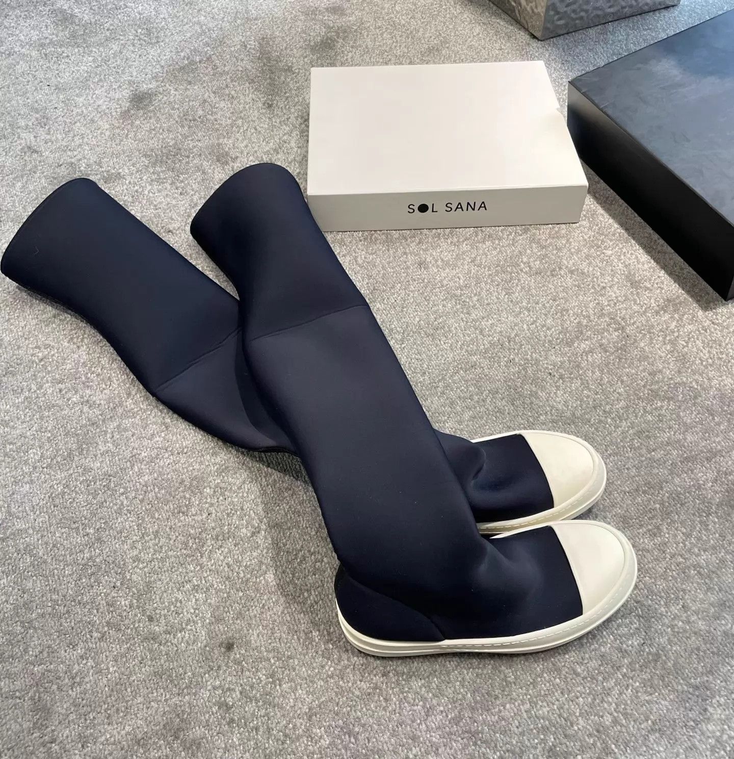 Rick Owens Rick Owens Otk boots black/white colorblock 36 Size US 5.5 / IT 35.5 - 3 Thumbnail