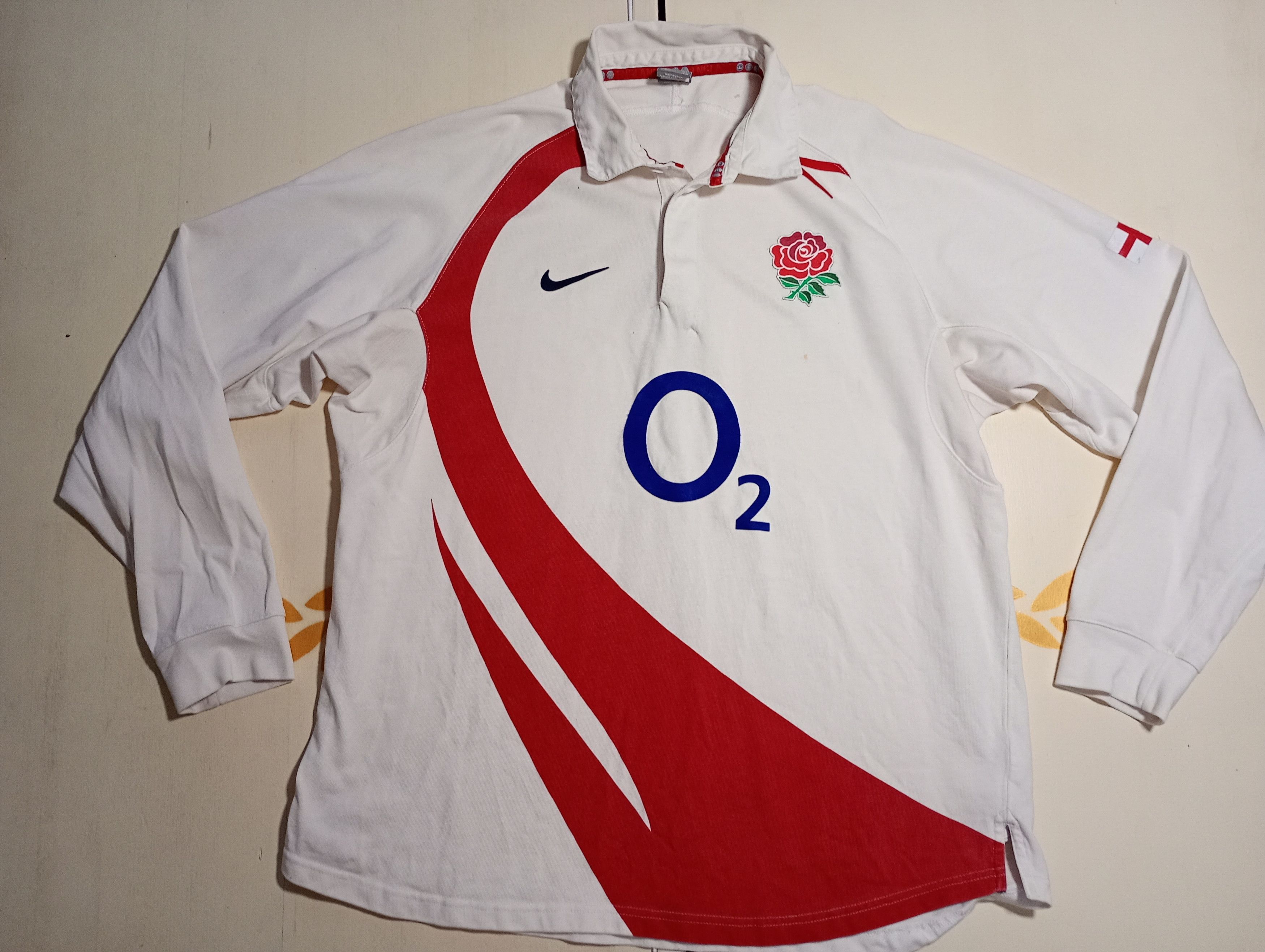 Nike Nike England Team Rugby Shirt Y2K 2003-2004 Size US XXL / EU 58 / 5 - 1 Thumbnail