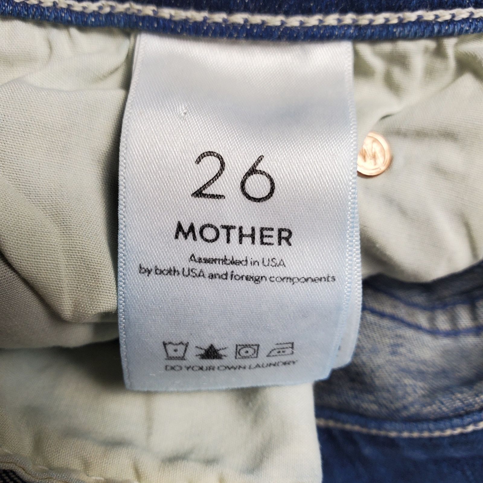 MOTHER Mother Rascal Ankle Step Fray Straight Jeans 26 / 2 Size 26" / US 2 / IT 38 - 5 Thumbnail