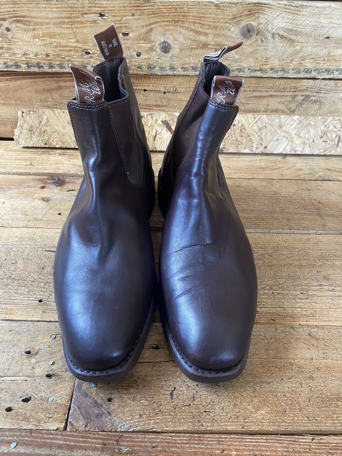 R.M. Williams R.M.williams brown chelsea leather boots sz 7.5H Size US 8.5 / EU 41-42 - 1 Thumbnail