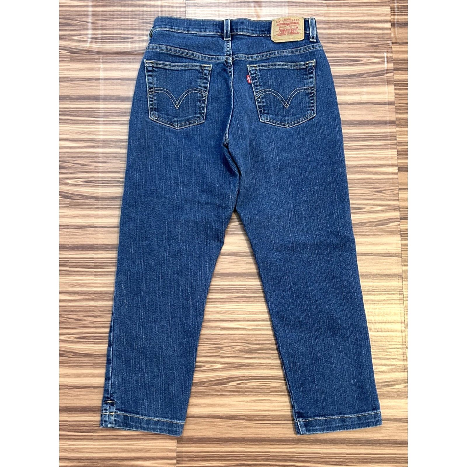 Levi's Levi's Jeans Womens Size 6 Slim Stretch Blue Logo Button Zip Mid Rise Classic Skinny Regular mis Blue Logo Button Zip Size 28" / US 6 / IT 42 - 2 Thumbnail