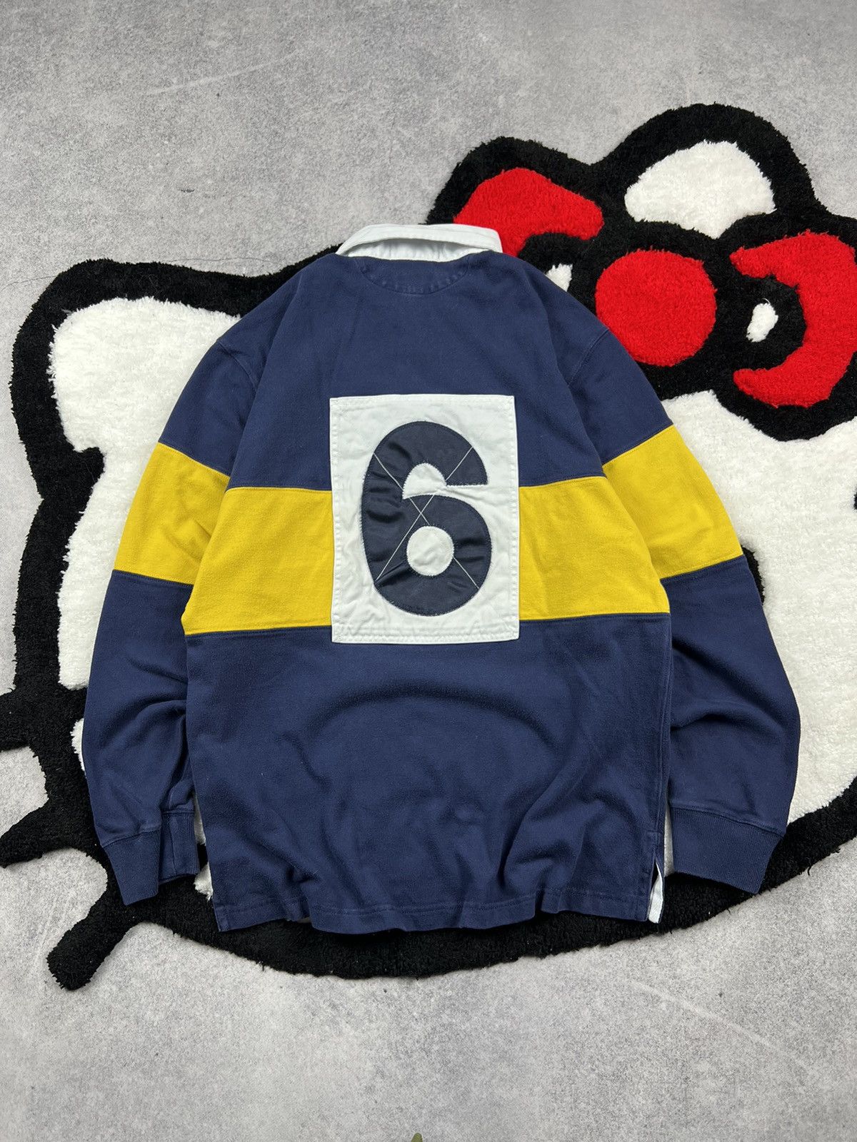 Ralph Lauren Vintage Polo Ralph Lauren #6 Rugby Team Y2K Long Sleeve Size US M / EU 48-50 / 2 - 9 Thumbnail