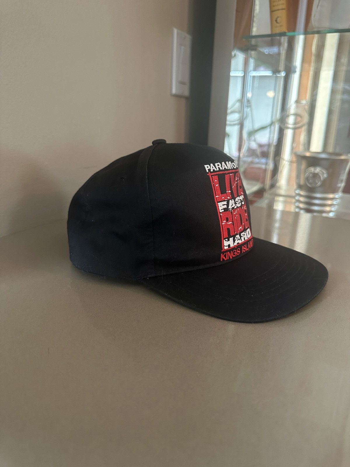 Japanese Brand Vintage Paramount Live Fast Ride Hard Snapback Hat Size ONE SIZE - 3 Thumbnail