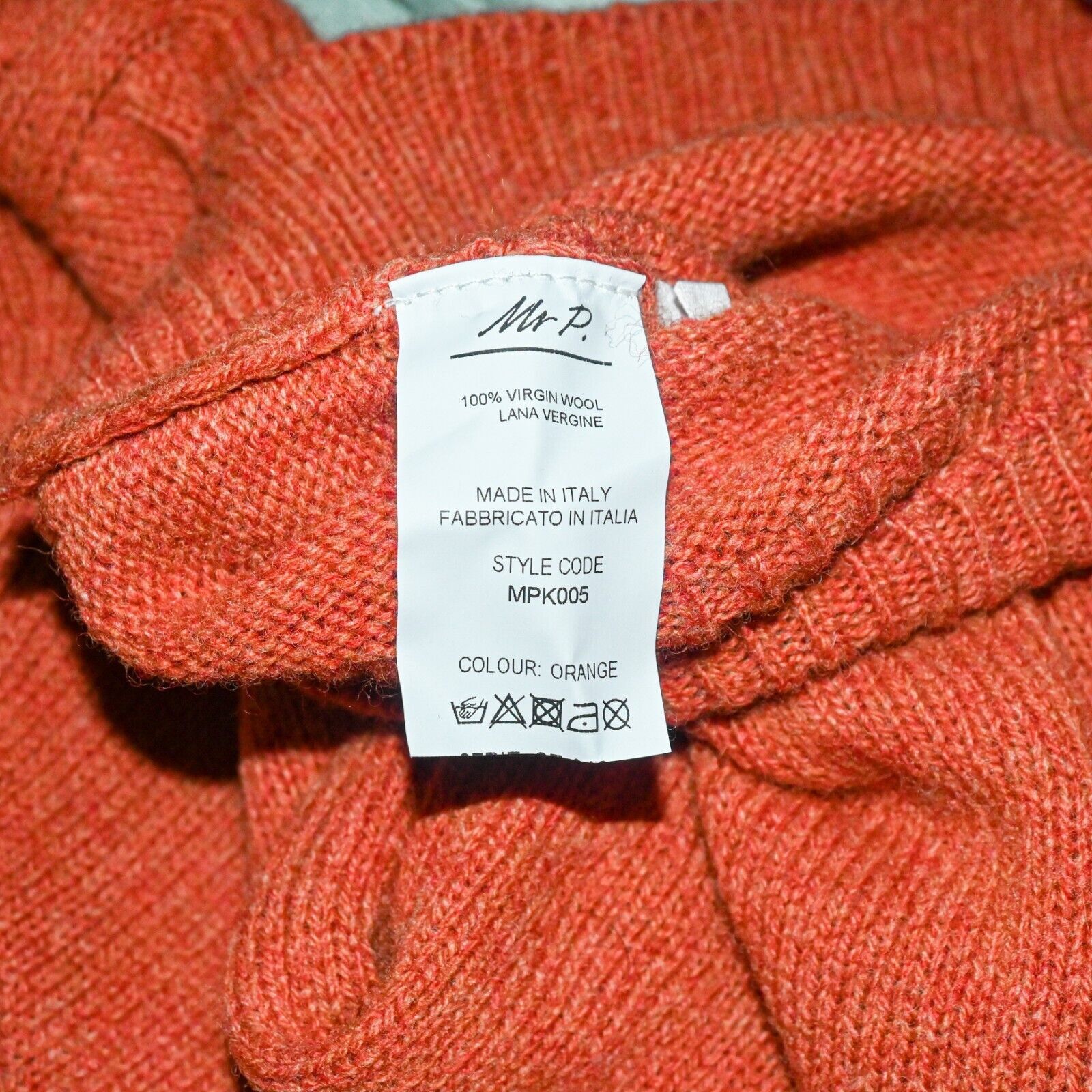 Porter Mr P. Mr Porter Mélange Shetland Wool Sweater Crew orange Size US S / EU 44-46 / 1 - 5 Thumbnail