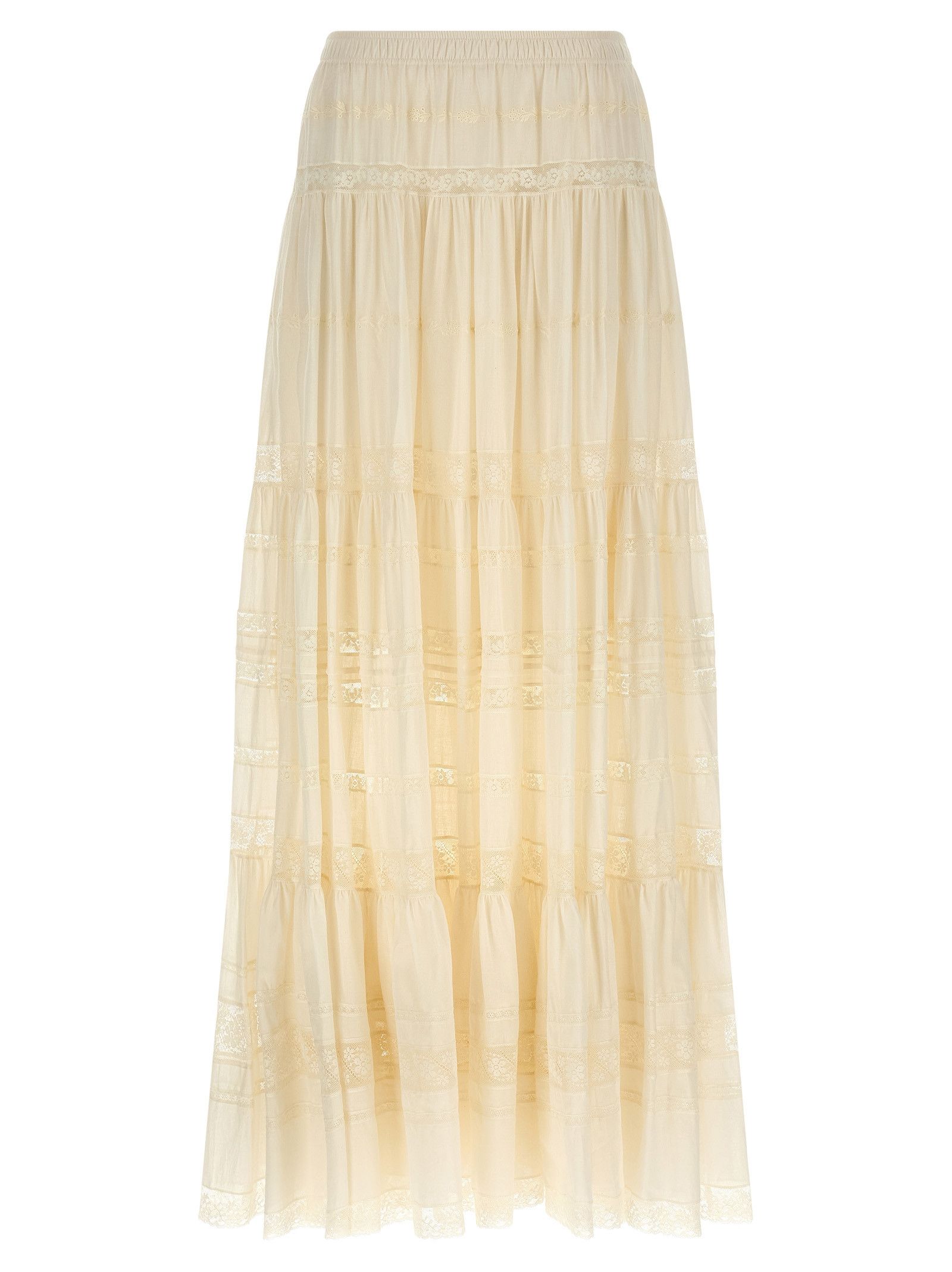 Lace insert skirt