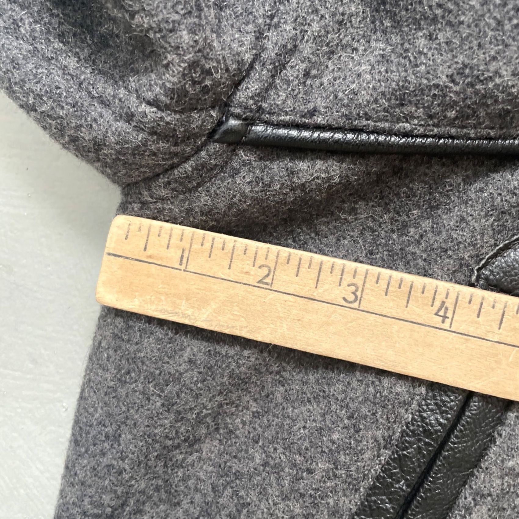 Adidas VINTAGE adidas Brooklyn Nets Wool Leather Parka Jacket XS Men Gray USA Size US XS / EU 42 / 0 - 2 Thumbnail