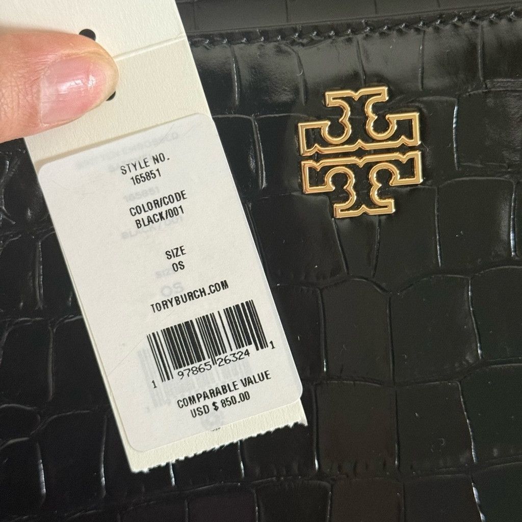 Tory Burch New 850!+ Tory Burch Britten Embossed Small Satchel/Crossbod Size ONE SIZE - 10 Thumbnail
