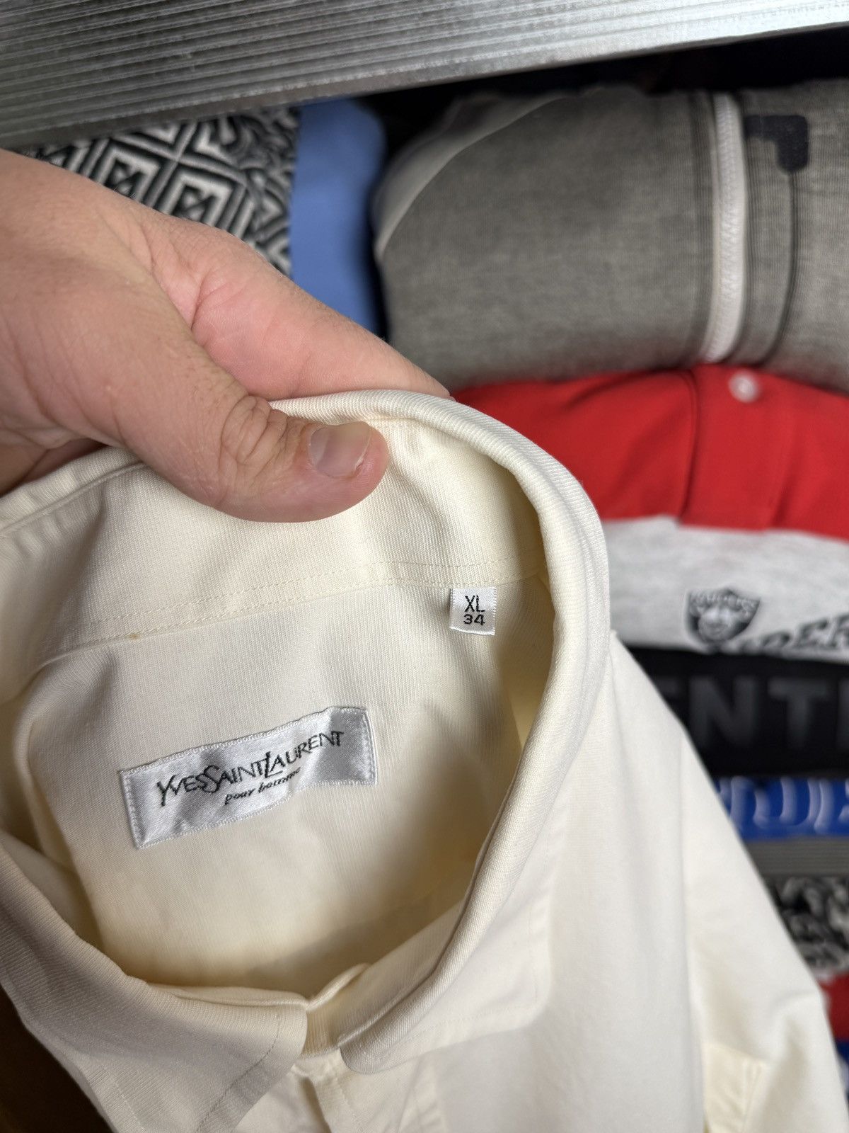 Yves Saint Laurent Yves Saint Laurent YSL shirt Size US XL / EU 56 / 4 - 11 Thumbnail
