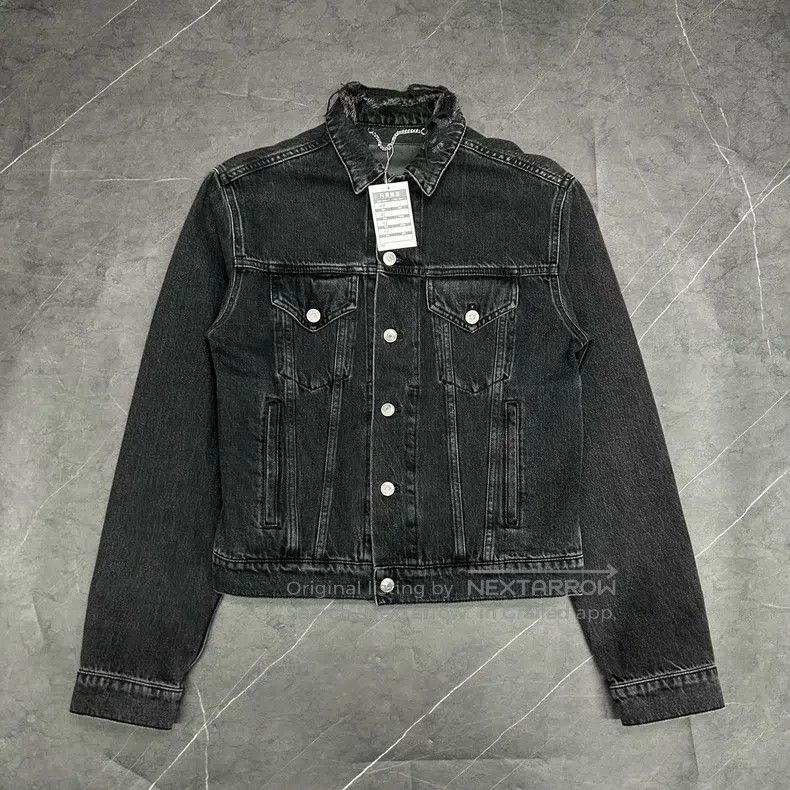 Balenciaga Balenciaga Denim Jacket Coat Size US S / EU 44-46 / 1 - 1 Thumbnail