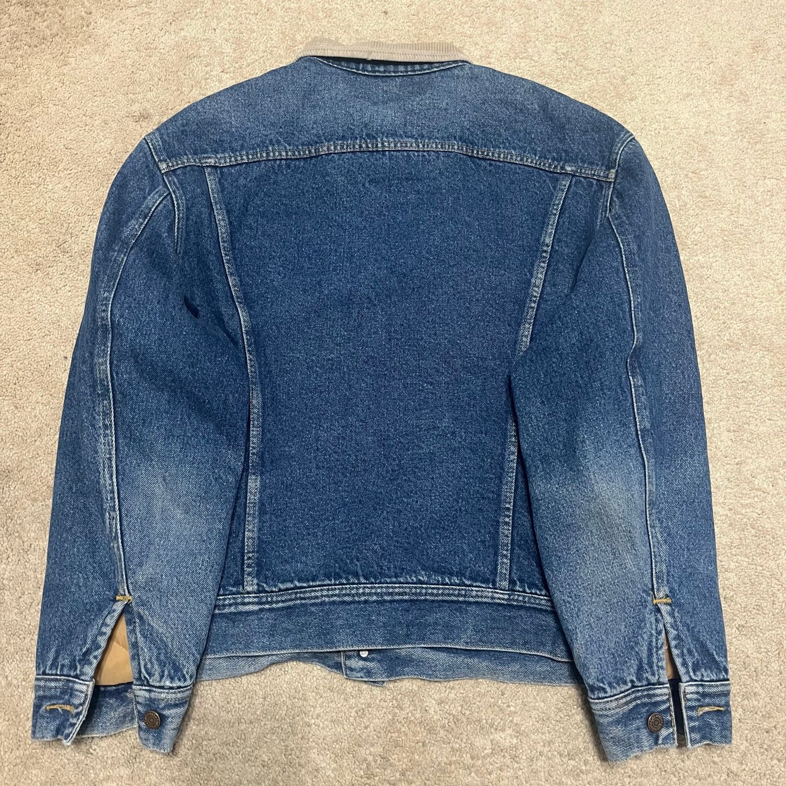 Lee Vintage 1989 Lee Blanket Lined Denim Jacket Corduroy Collar Size US L / EU 52-54 / 3 - 2 Thumbnail