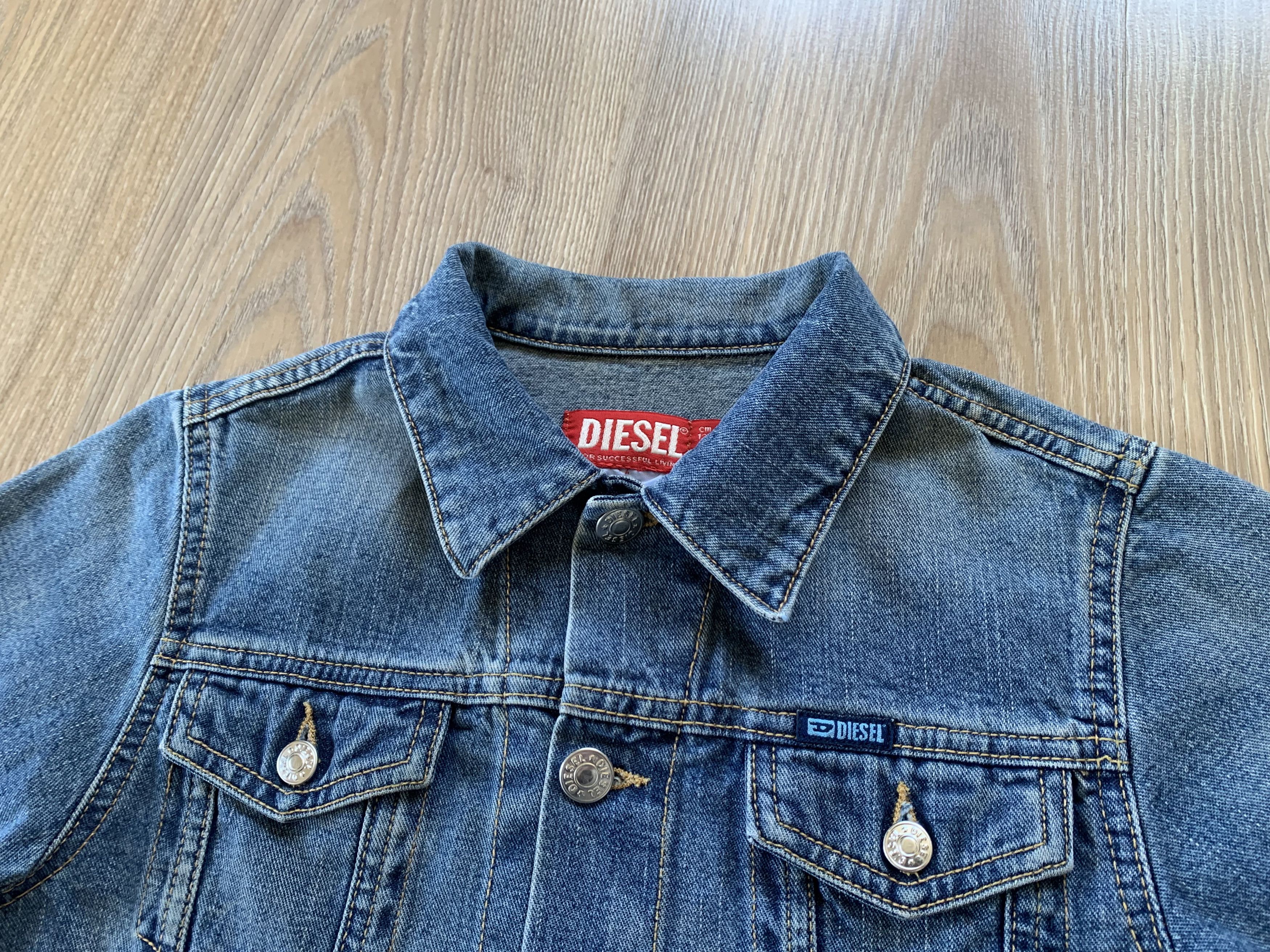Diesel Diesel Kids Vintage Blue Denim Jacket Size XXS / US 00 / IT 34 - 5 Thumbnail
