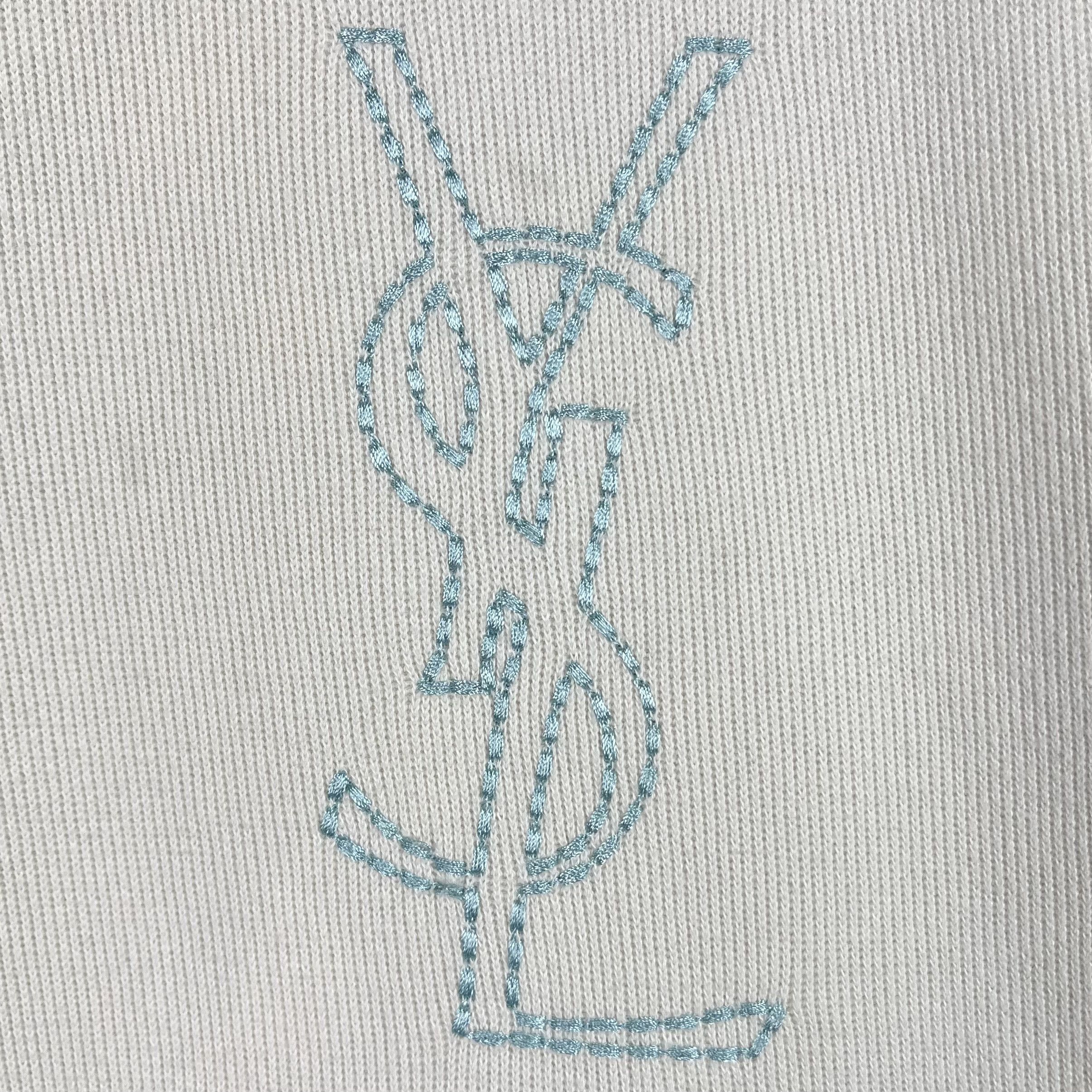 Yves Saint Laurent Vintage Yves Saint Laurent YSL Big Logo Zip Sweatshirt 90’s Size US XL / EU 56 / 4 - 7 Thumbnail