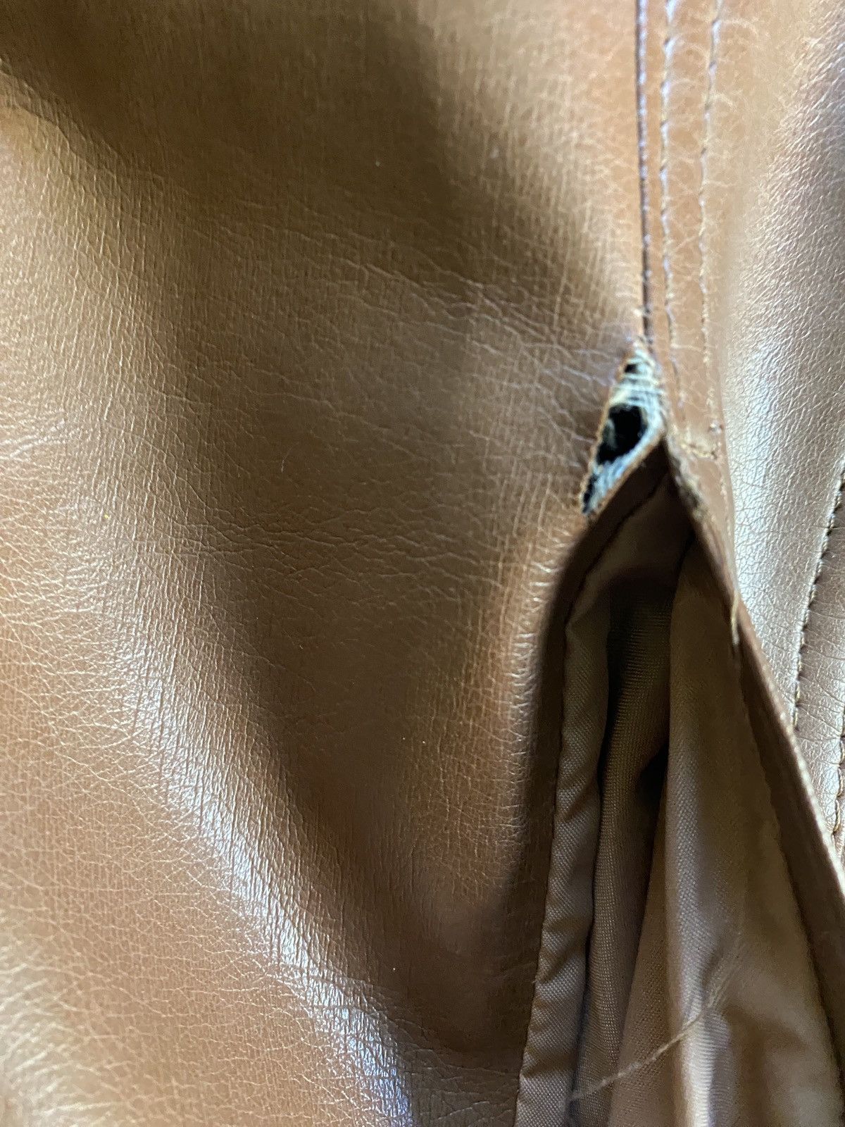 Sears Vintage 60’s Sears Brown Pleather Faux Fur Retro Jacket Size US L / EU 52-54 / 3 - 7 Thumbnail