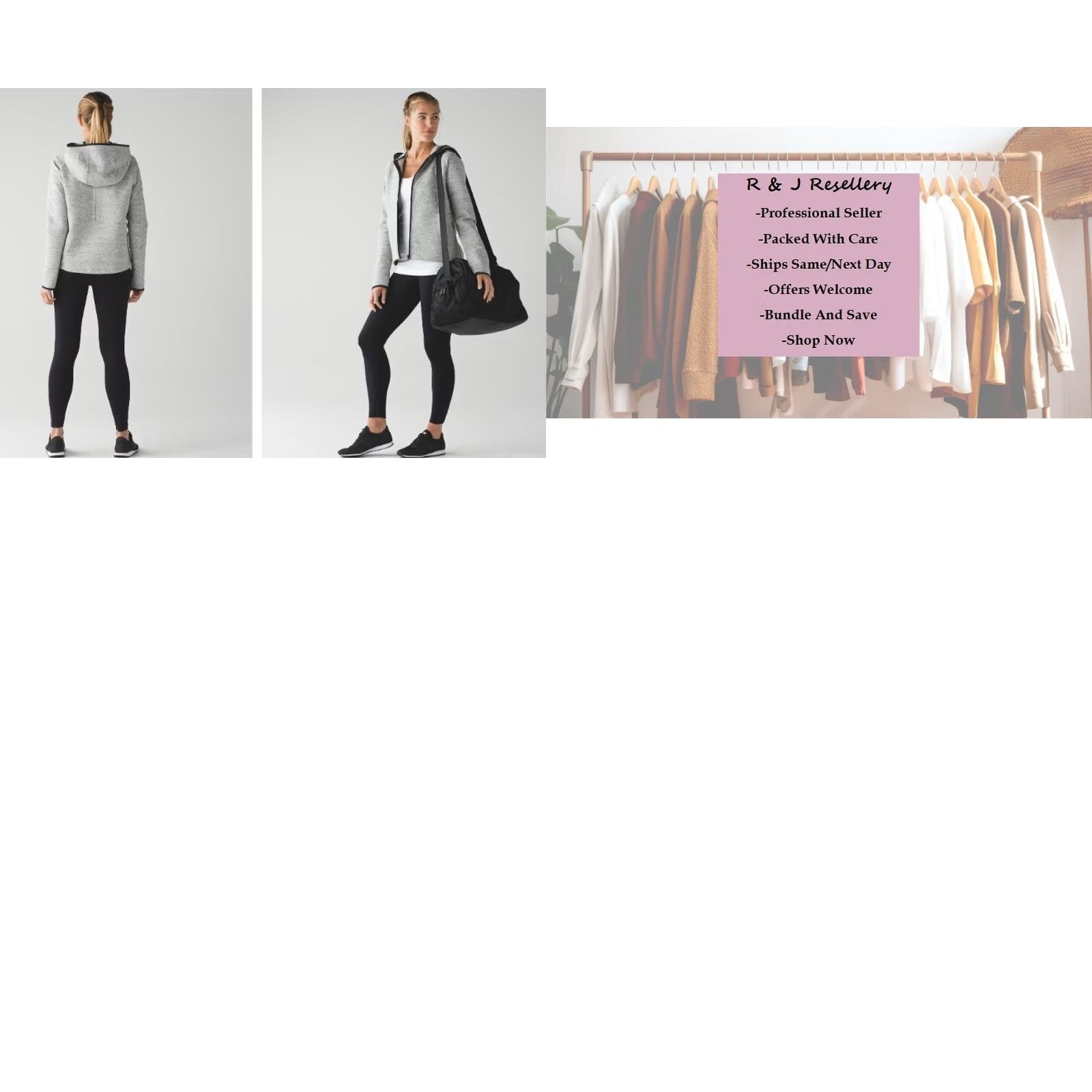 Lululemon Lululemon Women's City Bound Hoodie Heathered Space Dyed Medium Gray Sz 6 Size M / US 6-8 / IT 42-44 - 8 Thumbnail
