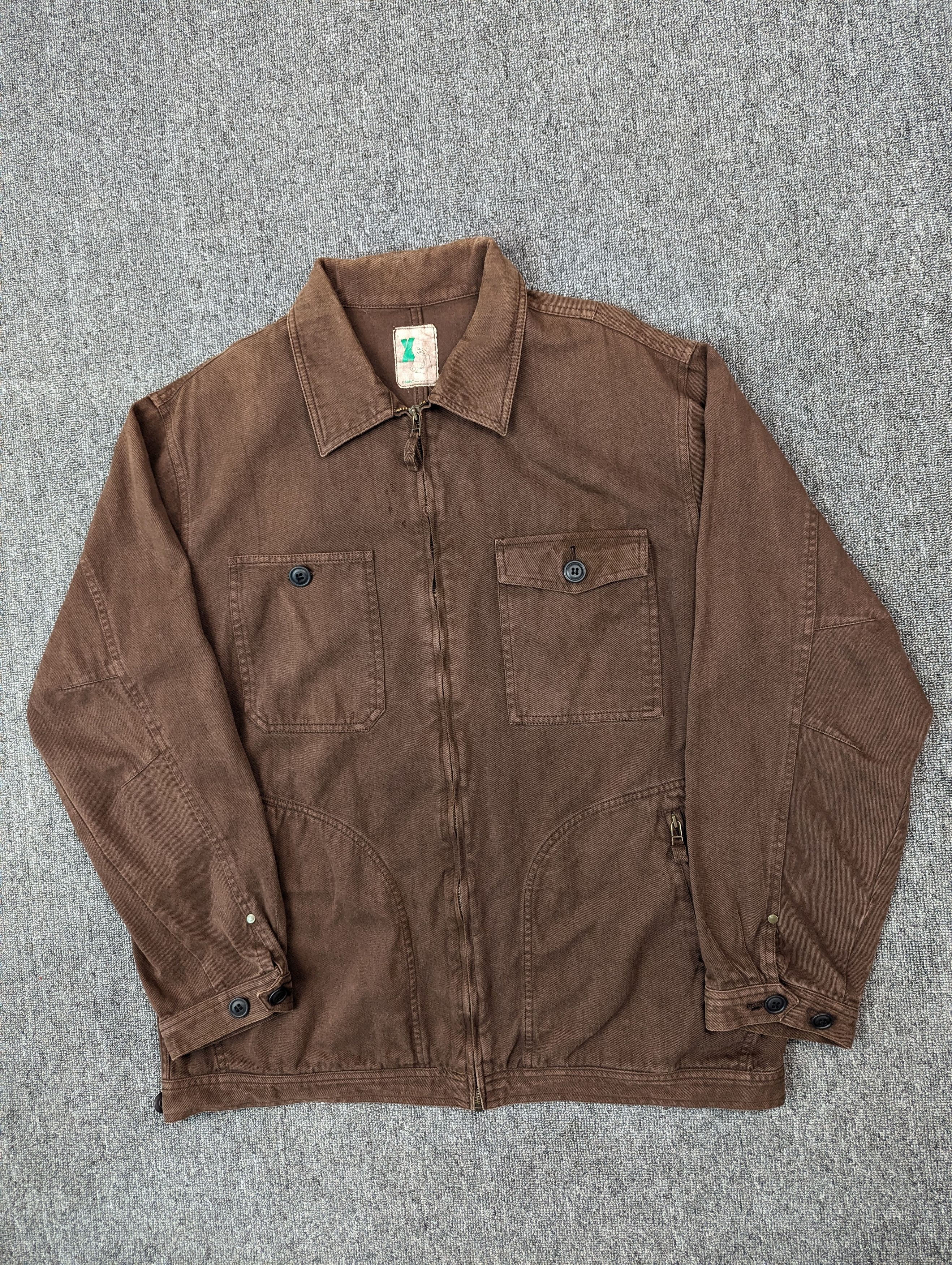 Japanese Brand Vintage Mackdaddy Distressed Brown Cotton Jacket Size US L / EU 52-54 / 3 - 2 Thumbnail