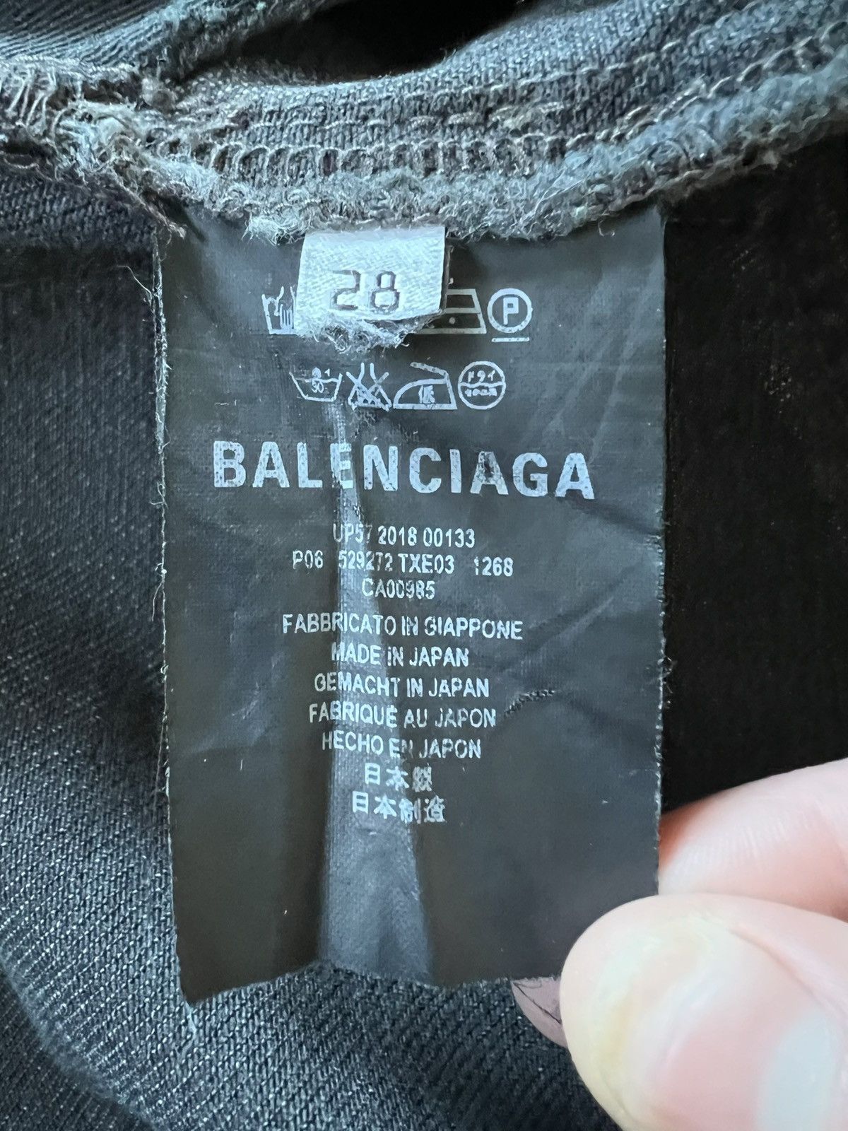 Balenciaga Balenciaga SS18 Baggy Women’s Washed Grey Convertible Denim Size US 32 / EU 48 - 5 Thumbnail