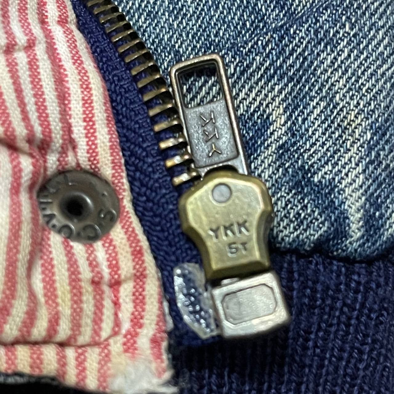 Japanese Brand Vintage Japanese Brand Denim Bomber Jacket with Patches Size US M / EU 48-50 / 2 - 12 Thumbnail