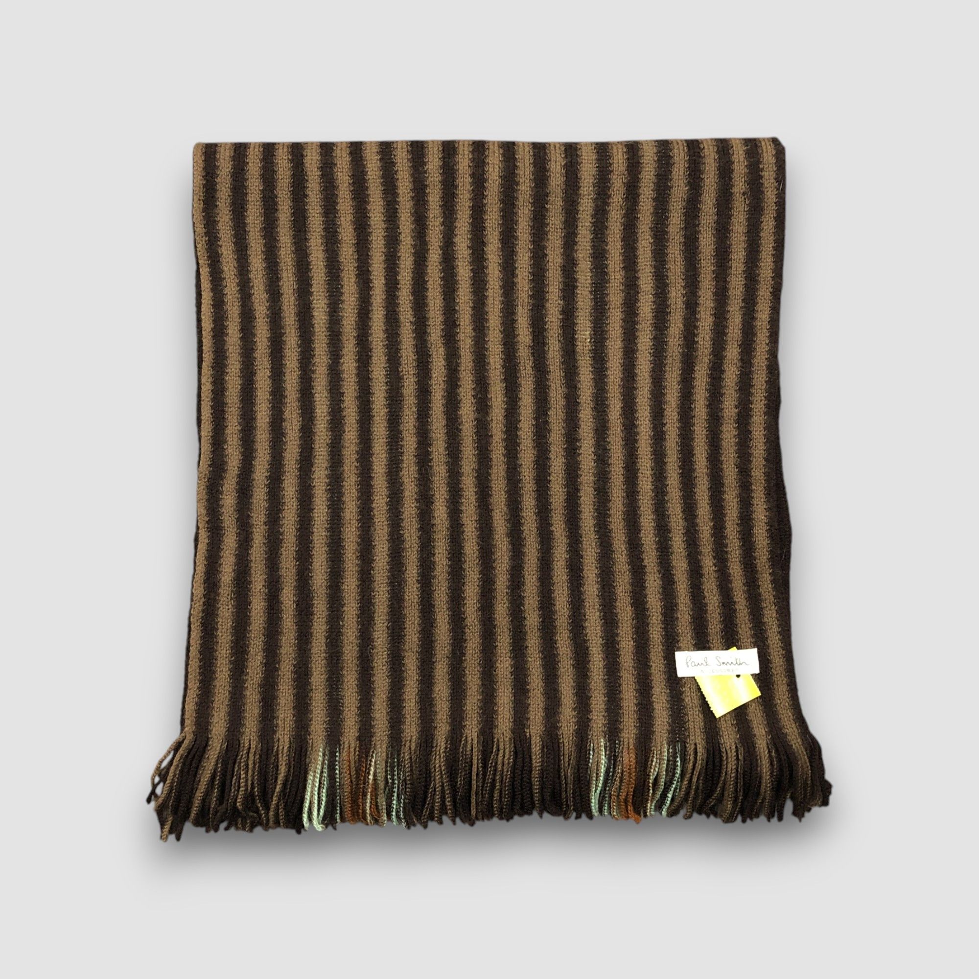 Paul Smith Vintage Paul Smith Scarf Wool Reversible Ribbed Knit Scarve Size ONE SIZE - 2 Thumbnail