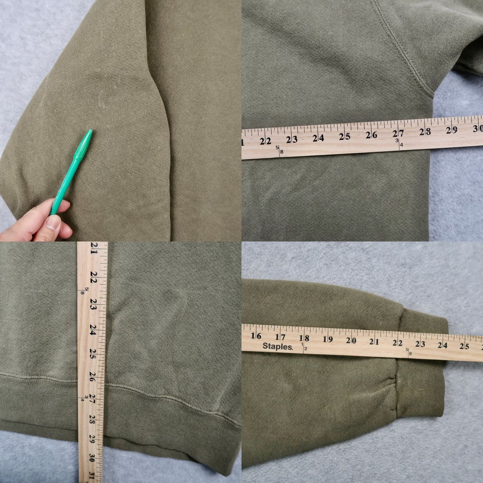Nike VINTAGE Nike Mens Crewneck Sweatshirt XXL Olive Green Mini Swoosh Pullover Size US XXL / EU 58 / 5 - 8 Thumbnail