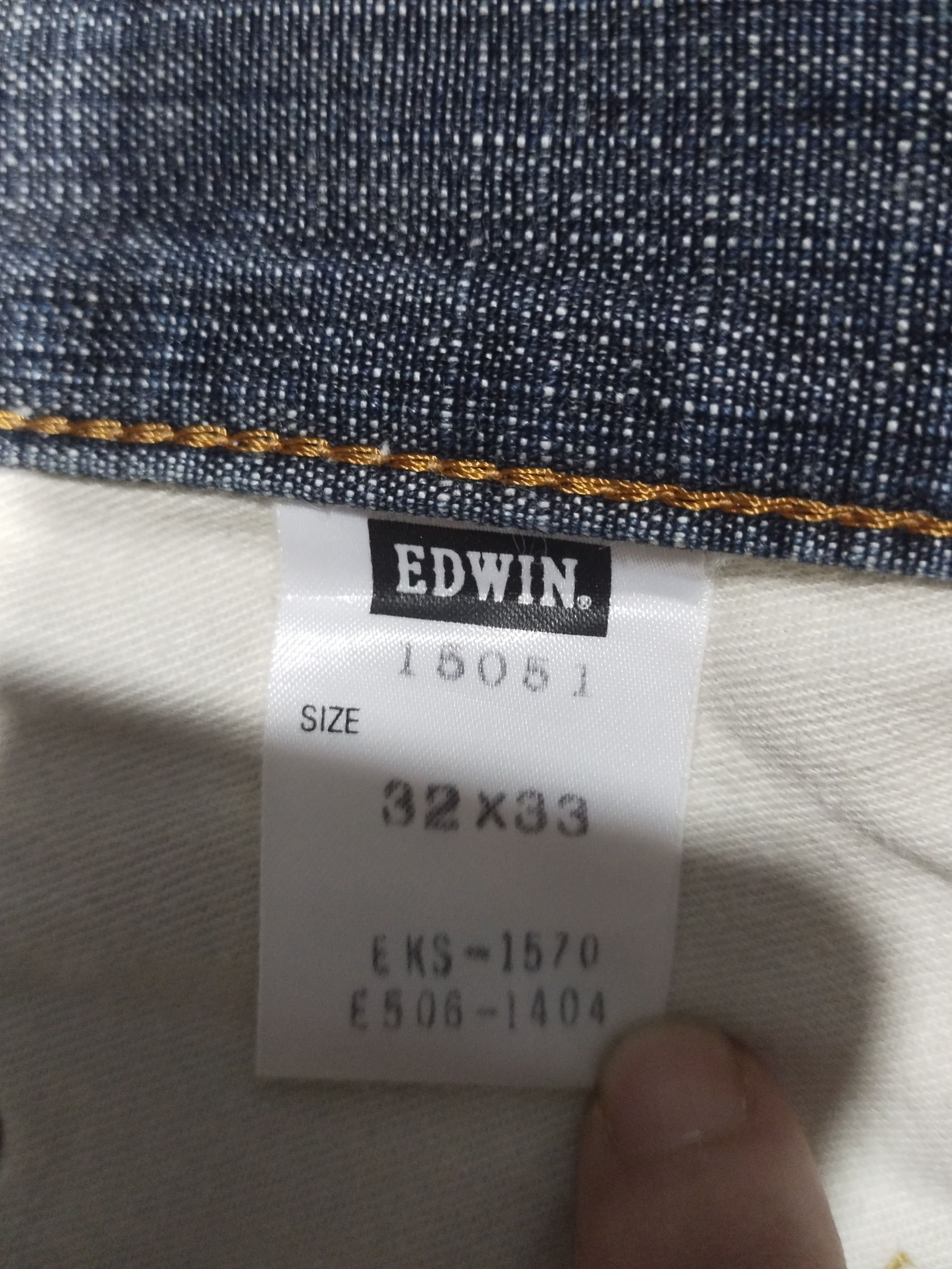 Edwin × Japanese Brand × Vintage Edwin 505D " Orengs Taq" Sz 32" Size US 32 / EU 48 - 13 Thumbnail