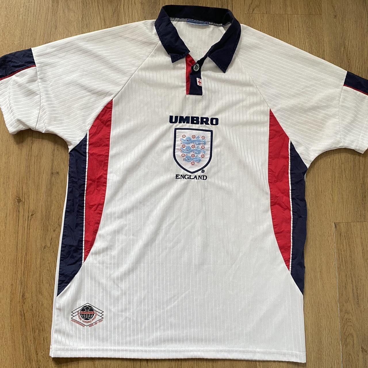 1997-98 England Umbro Football Shirt Vintage Retro 90s