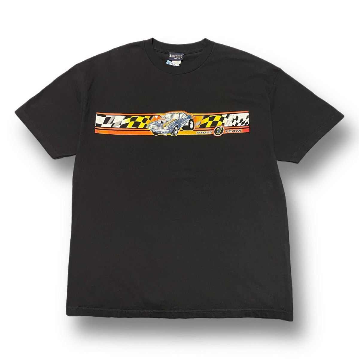 Vintage Vintage Extreme Drag 1 Team Black Racing Tee Size US XL / EU 56 / 4 - 1 Thumbnail