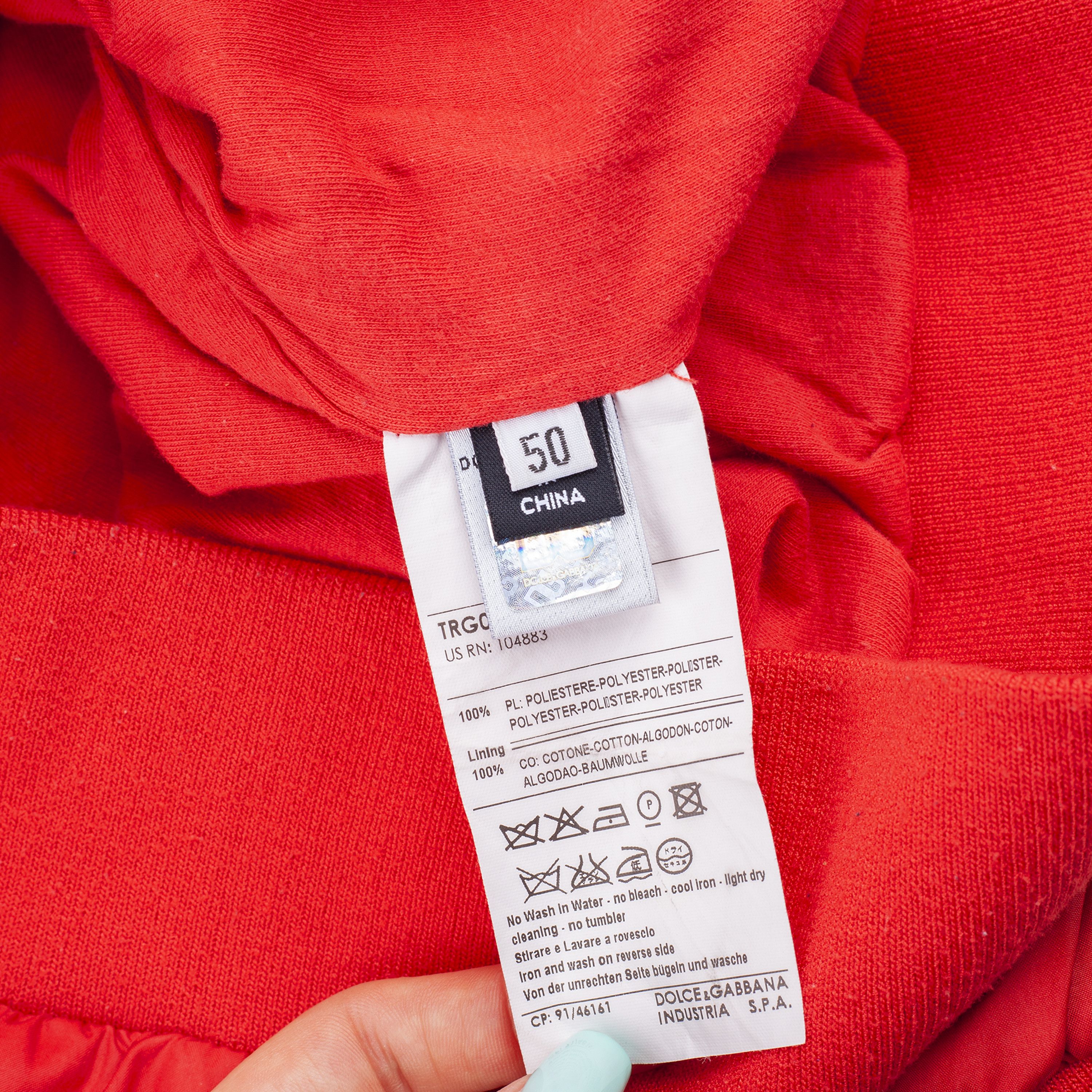 Dolce & Gabbana Dolce & Gabbana Red Boxing Polyester Jacket Size US M / EU 48-50 / 2 - 9 Thumbnail