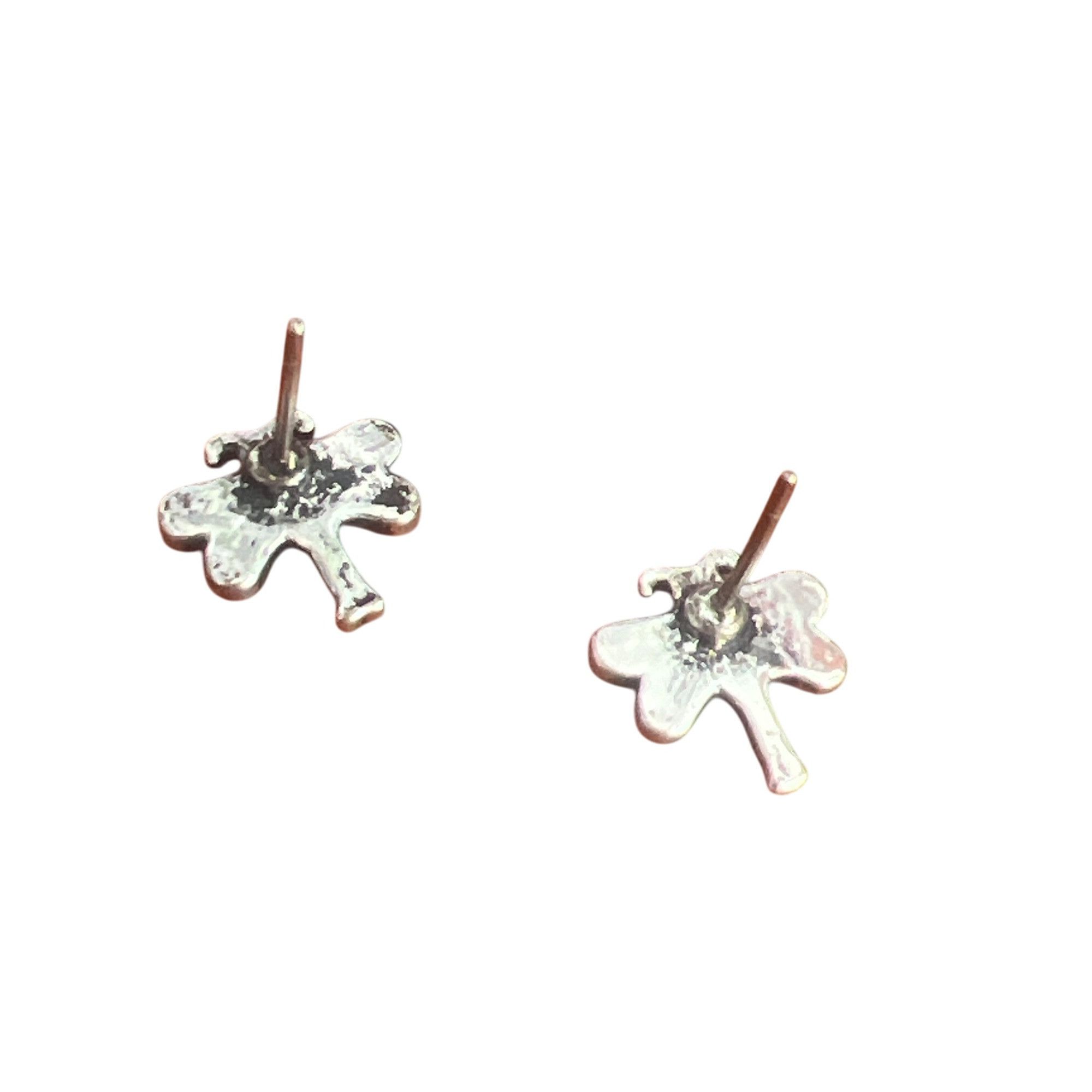 Other Vintage Dragonfly Stud Earrings Silver Tone Clear Rhinestone Size ONE SIZE - 3 Thumbnail