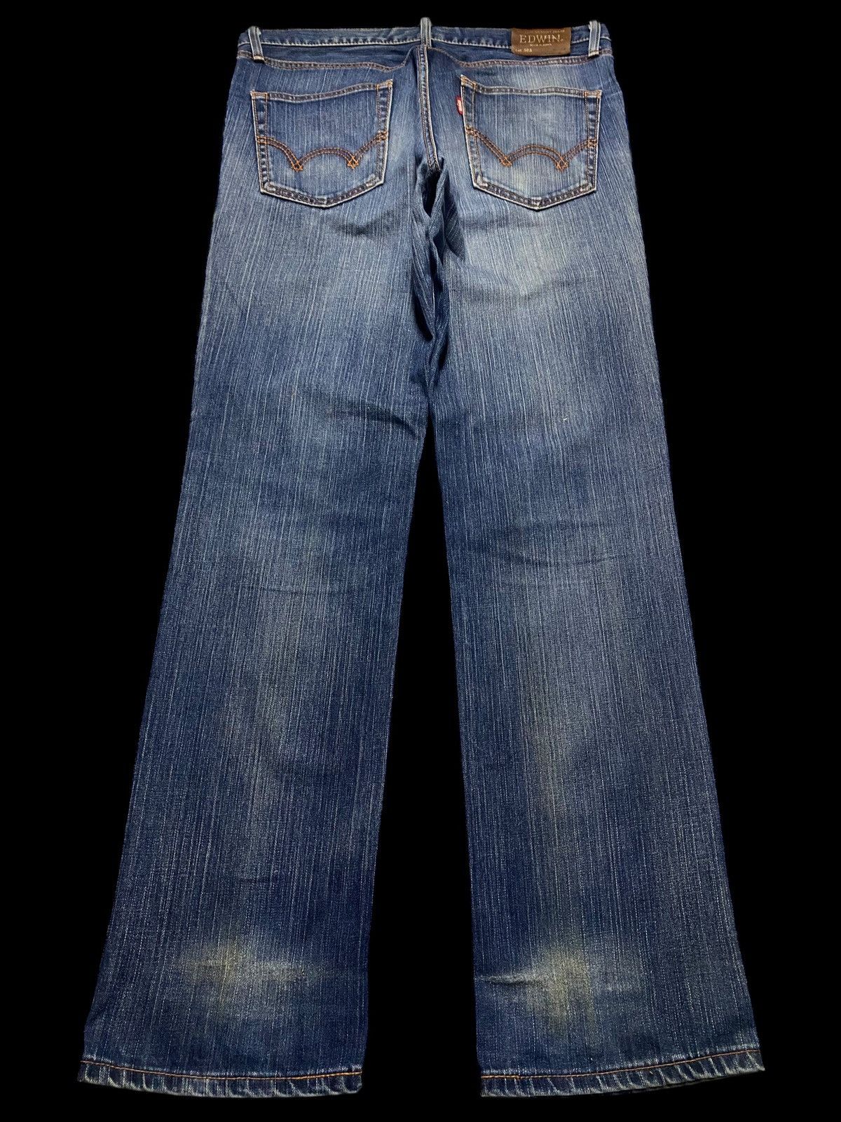 Edwin Vintage Japan Edwin Blue Wash Distressed Slim Jeans Size US 36 / EU 52 - 3 Thumbnail