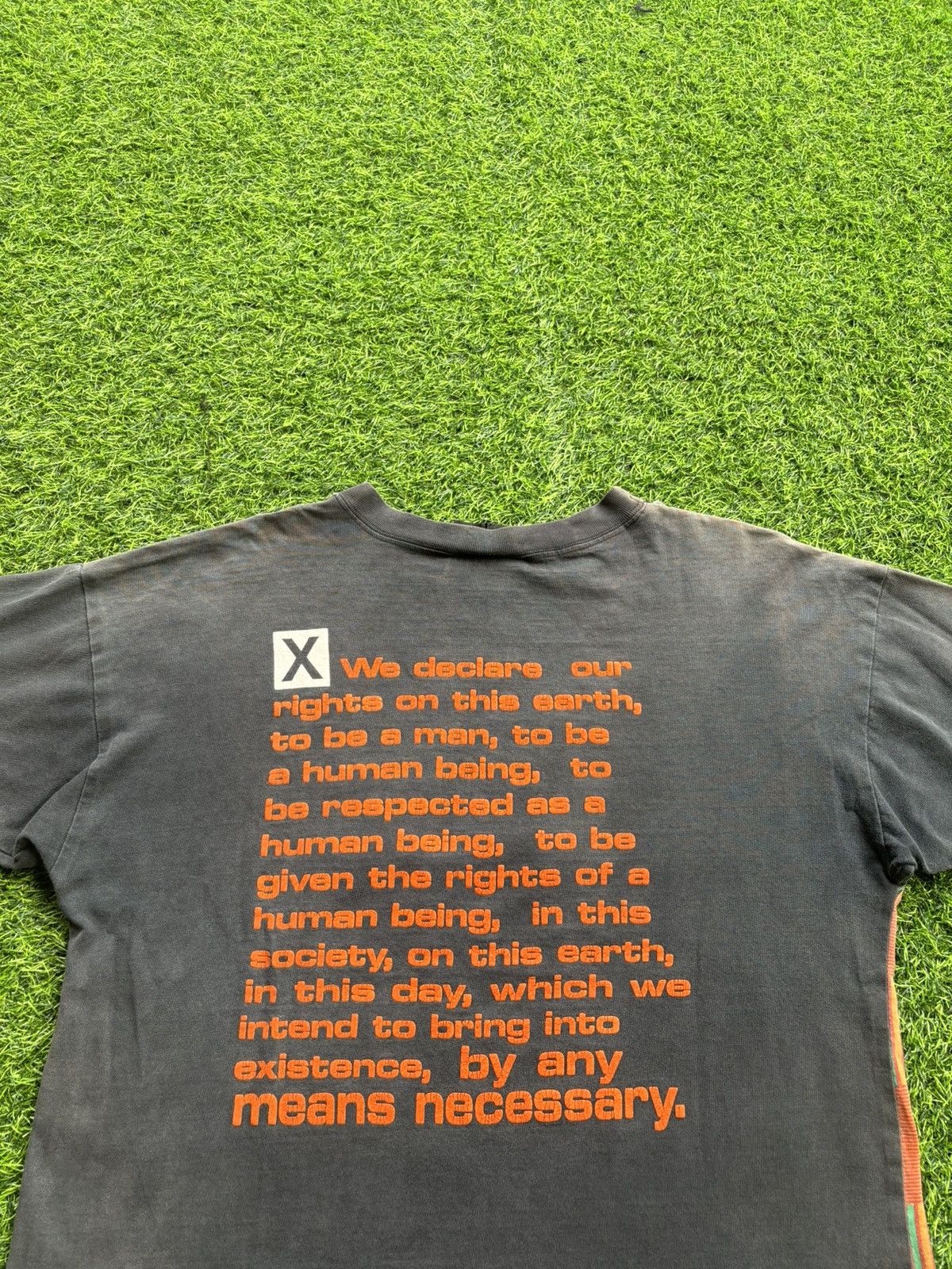 Band Tees Vintage 90's Malcom X by Any Means Necessary Aop Tshirt Size US L / EU 52-54 / 3 - 3 Thumbnail