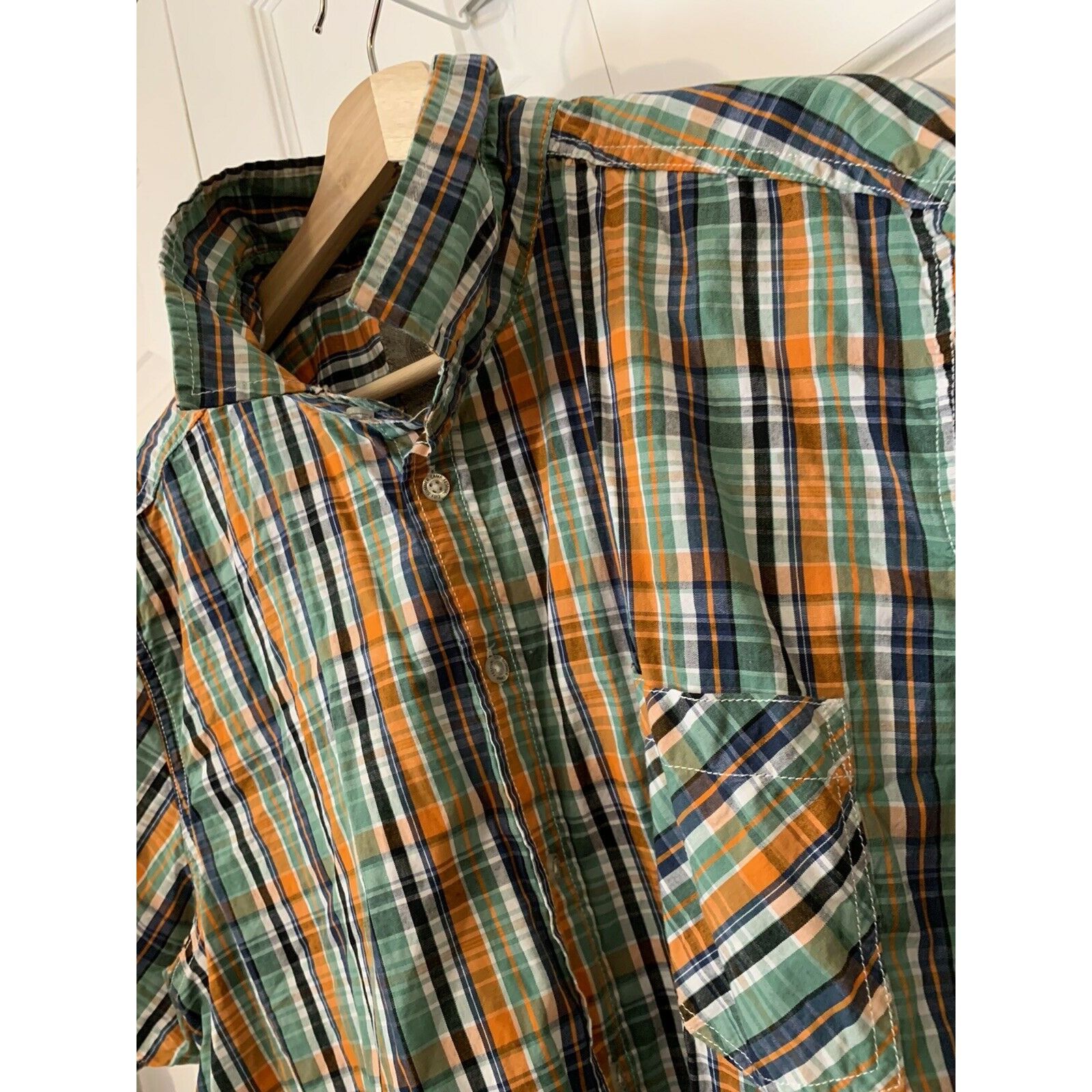 Other IDENTIC SUMMER CAMP MEN'S SHIRT SZ XXL ORANGE GREEN White Bl Size US XXL / EU 58 / 5 - 7 Thumbnail
