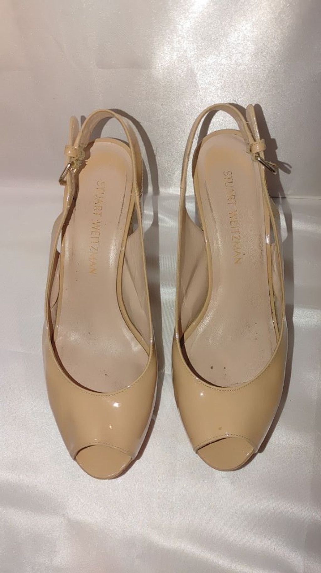 Stuart Weitzman Stuart Weitzman Riveria Patent Leather Wedges Size 8.5M Size US 8.5 / IT 38.5 - 5 Thumbnail
