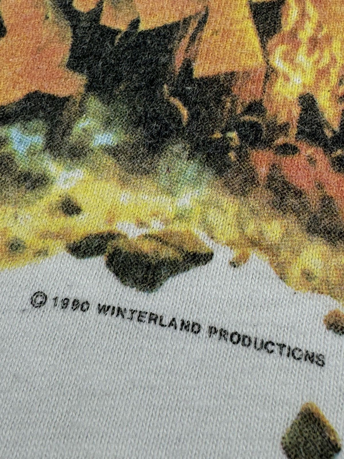 Universal Studios Vintage 80S 90S Earthquake 1990 Winterland Hanes T Shirt Tee Size US XL / EU 56 / 4 - 11 Thumbnail