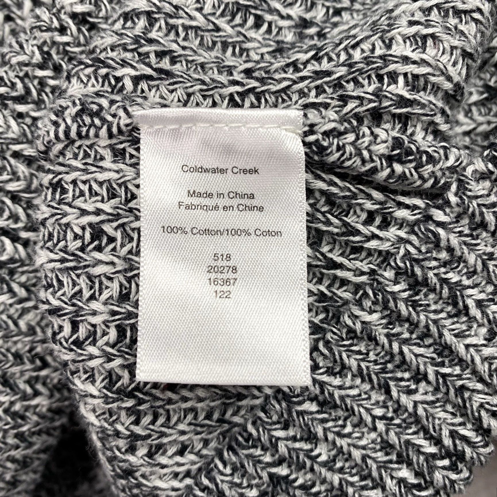 Coldwater Creek Coldwater Creek Pullover Shirt Womens L Petite Black Space Dye Turtleneck Cable Knit Size L / US 10 / IT 46 - 7 Thumbnail