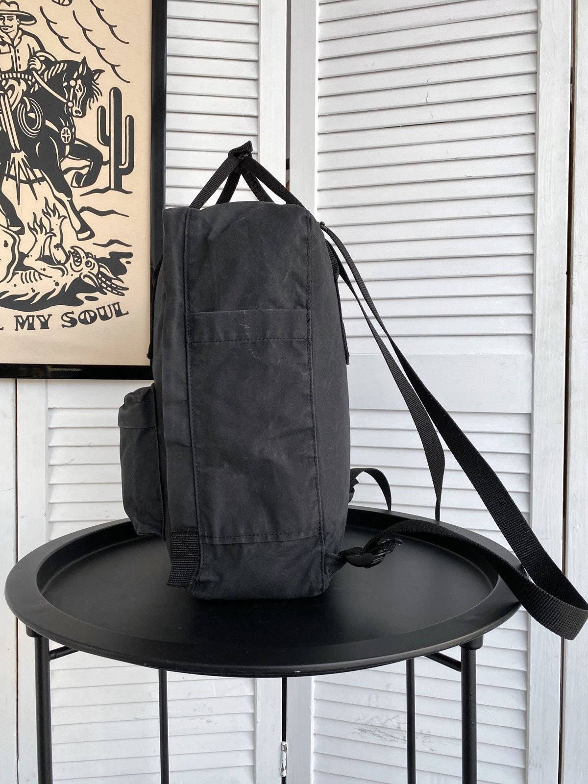 Fjallraven Fjallraven Kanken Backpack Bag Graphite Black G1000 Wax Size ONE SIZE - 13 Thumbnail