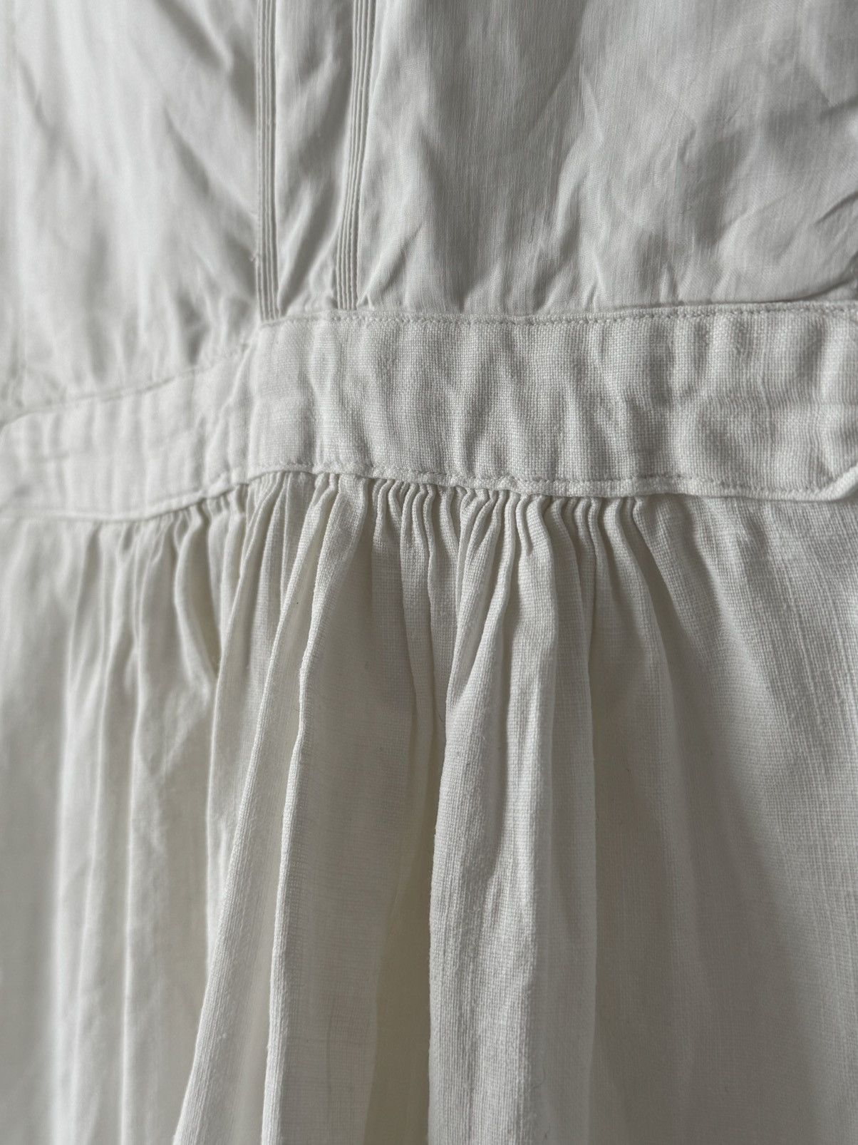 Japanese Brand 1910s Antique Edwardian Era Dress/Nightgown Smock Shirt Size US M / EU 48-50 / 2 - 5 Thumbnail