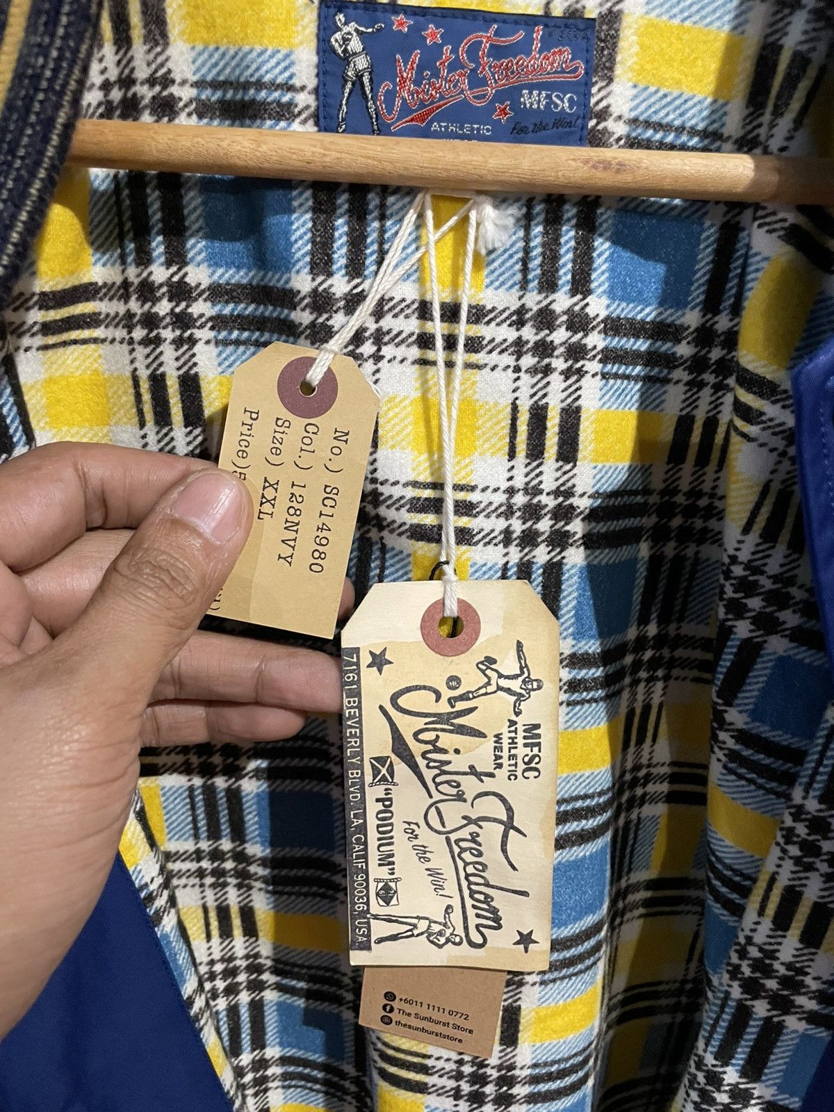 Mister Freedom × Sugar Cane PODIUM JACKET - ROYAL BLUE/GOLD Size US XXL / EU 58 / 5 - 11 Thumbnail