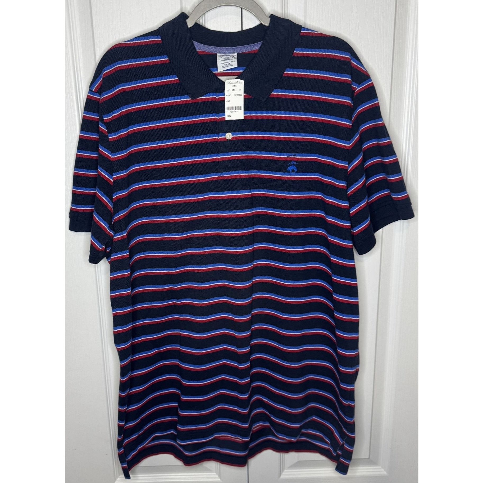 Brooks Brothers Brooks Brothers Performance Polo Slim Fit Mens XXL Size US XXL / EU 58 / 5 - 1 Thumbnail