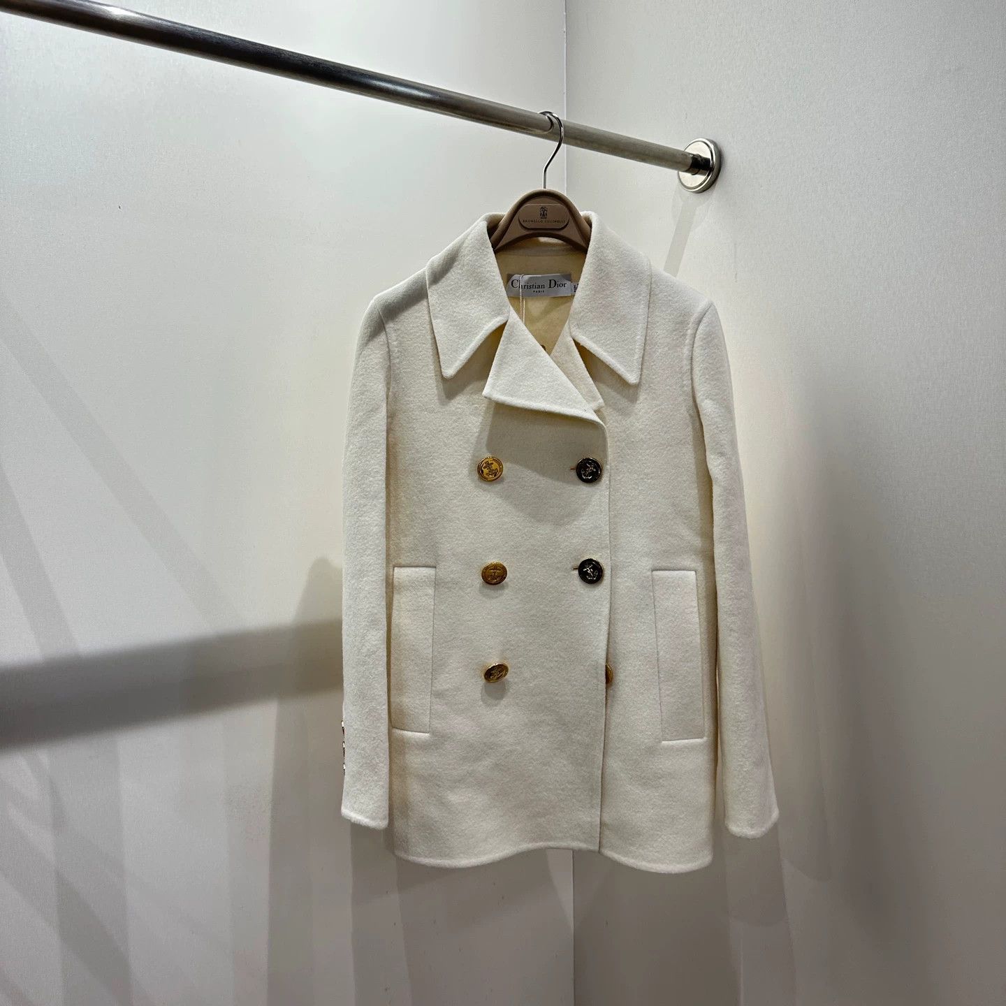 Dior Dior mar237 double-breasted anchor alpaca coat 36 Size XS / US 0-2 / IT 36-38 - 1 Thumbnail
