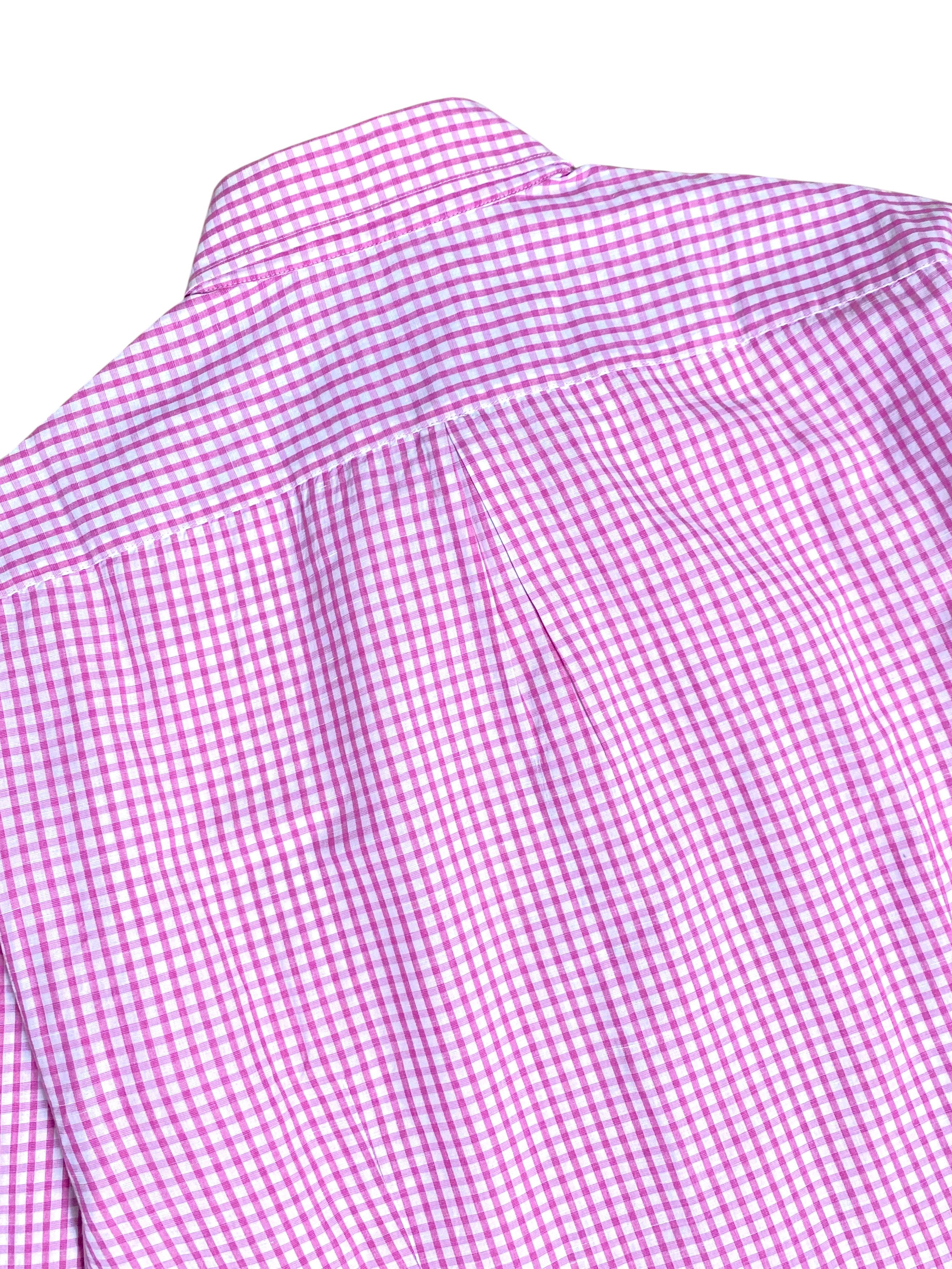 Brunello Cucinelli Brunello Cucinelli Pink White Check Cotton Linen Slim Shirt Size US M / EU 48-50 / 2 - 9 Thumbnail